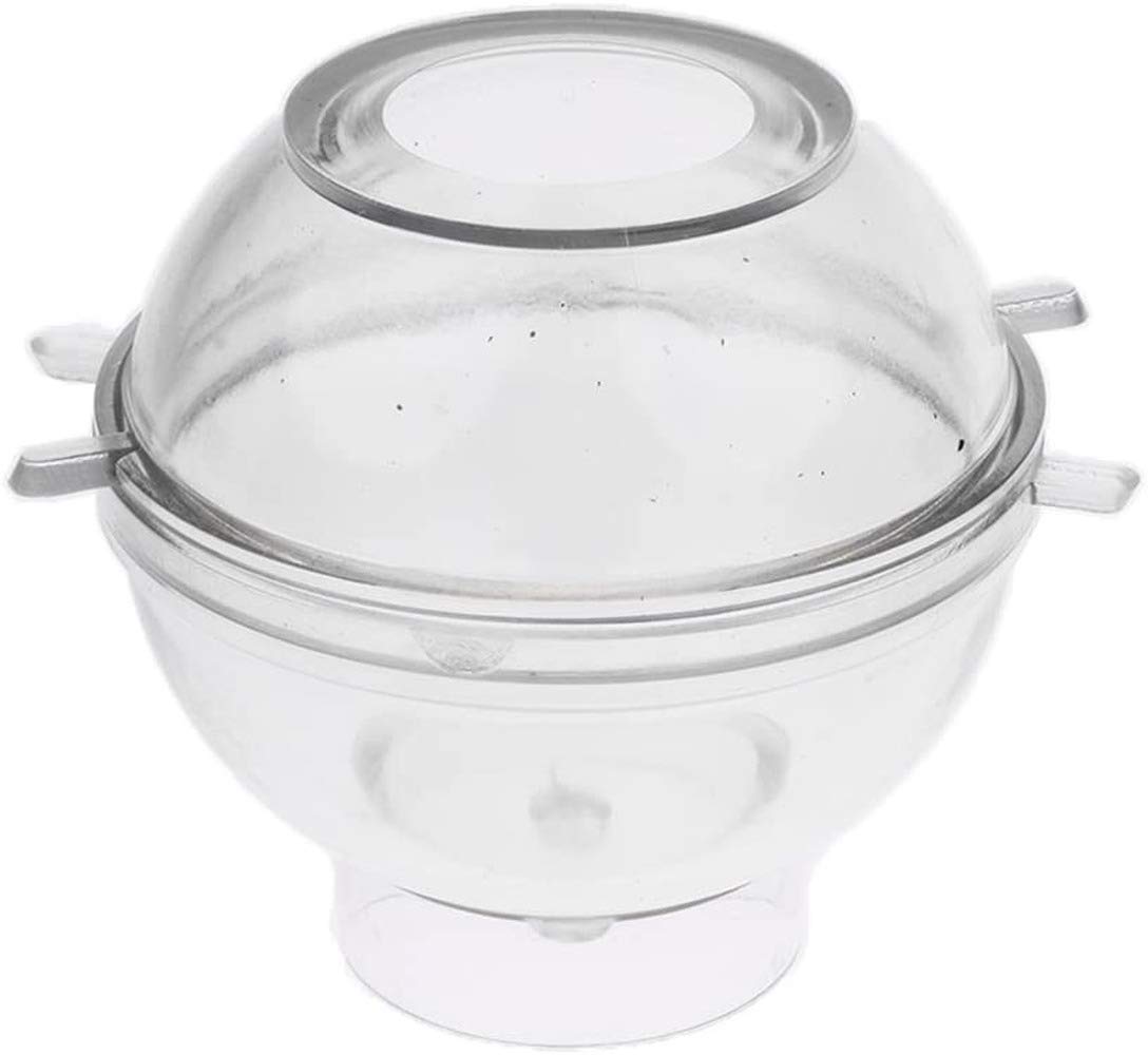Clear Plastic Round Sphere Ball Mold for DIY Candle Making, Soap Crafting, Resin Art - 8cm Diameter - Perfect for Home Decor, Wedding Centerpieces & Party Favors