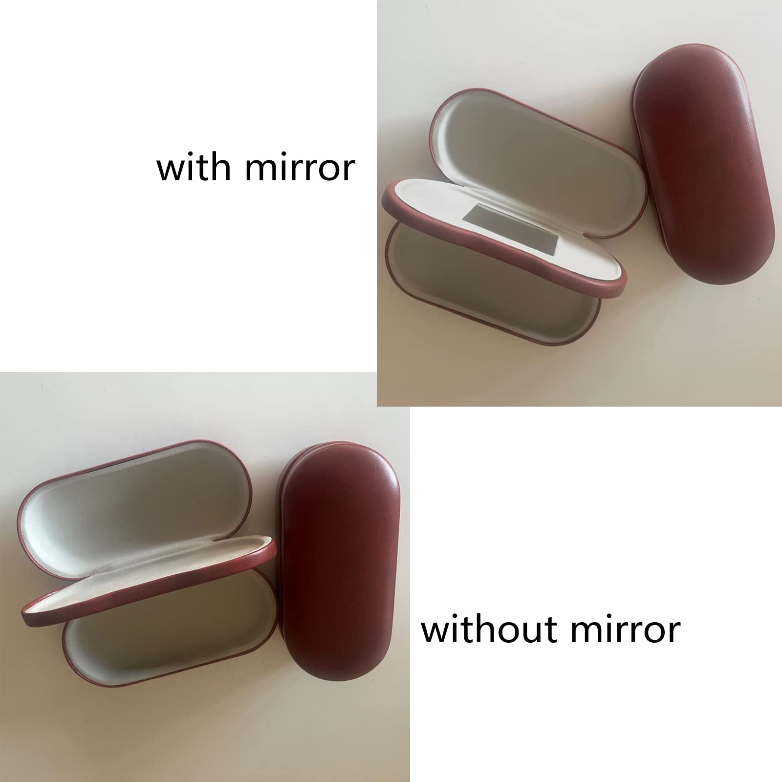 Portable Double Layer Eyeglasses Case Holder for 2 Pairs - Durable Travel Glasses Storage for Men & Women | Perfect for Travel, Work, and Daily Use