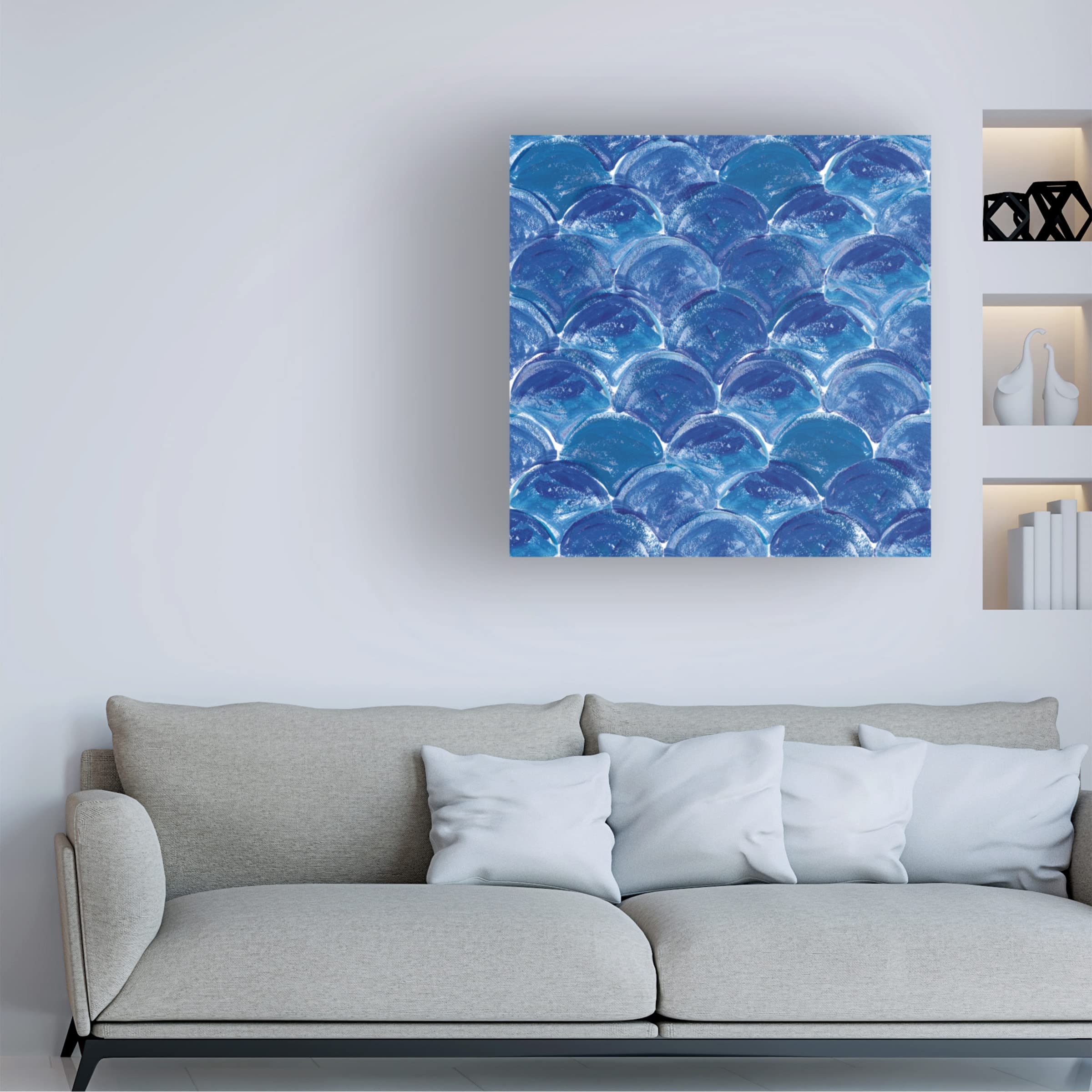 Chris Paschke 'Eucalyptus Branch IV' Canvas Wall Art Print - Modern Botanical Home Decor for Living Room, Bedroom & Office
