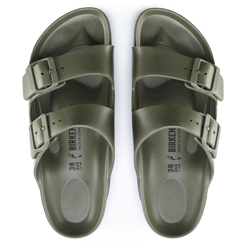Birkenstock Arizona Essentials EVA Sandal in Khaki - Comfortable & Lightweight Unisex Slides for Men & Women | Perfect for Beach, Pool, Travel & Casual Wear