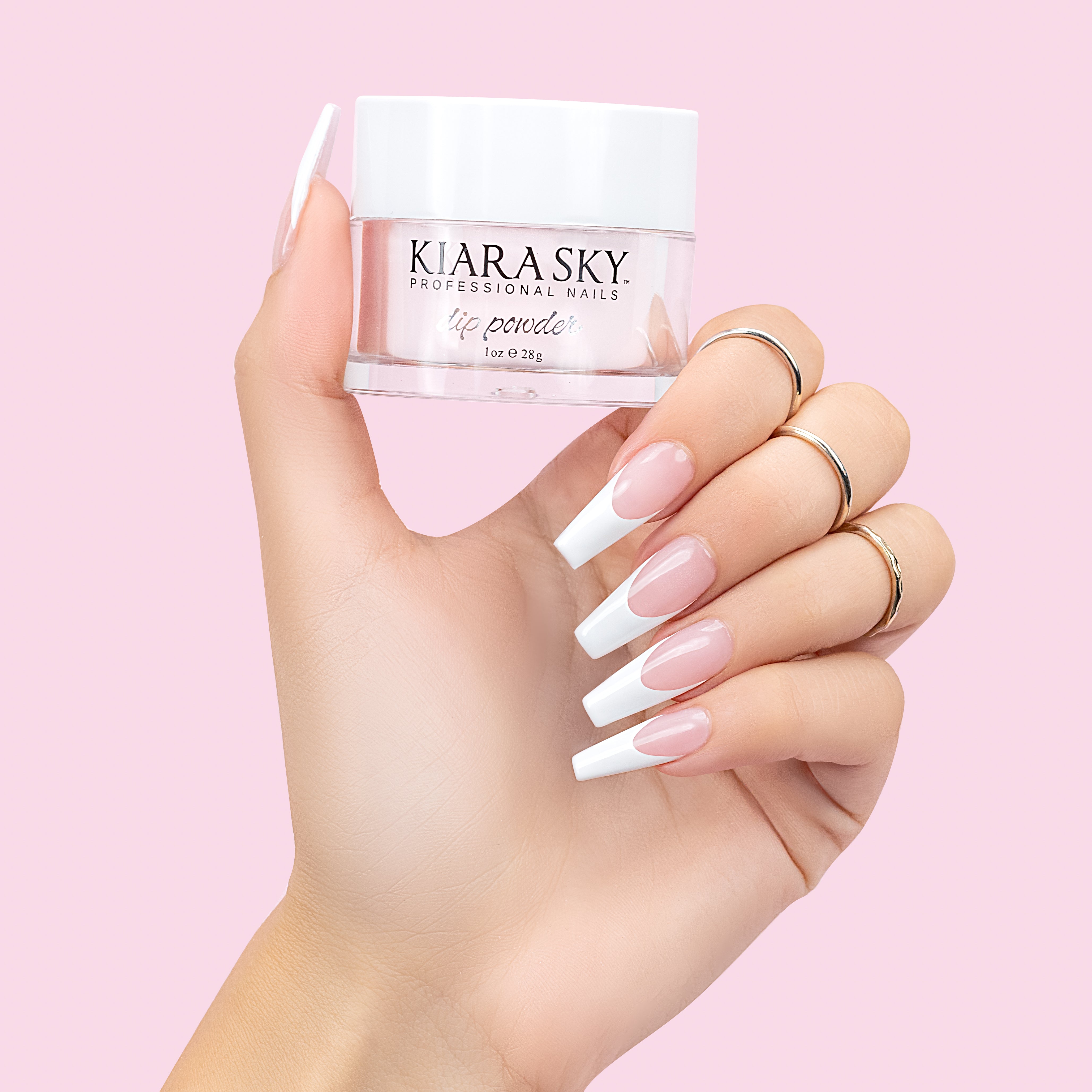 Professional DIP Powder Nail Kit for French Manicure - At-Home Salon Quality Nail Enhancement System for Long-Lasting, Chip-Resistant Nails | Perfect for Weddings, Parties & Special Occasions