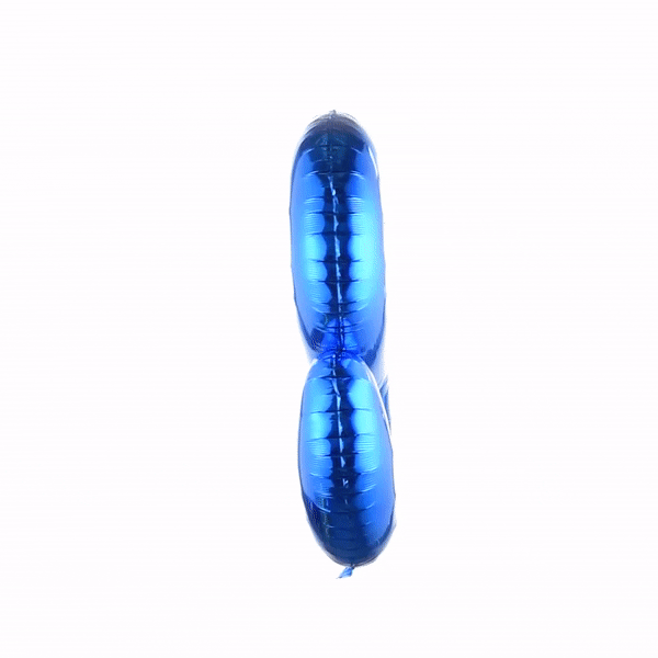 Balloonify Blue Mylar Number 8 Balloon - 40 Inch Large Foil Balloon for Birthday Parties, Anniversaries & Celebrations (1 Count Box)