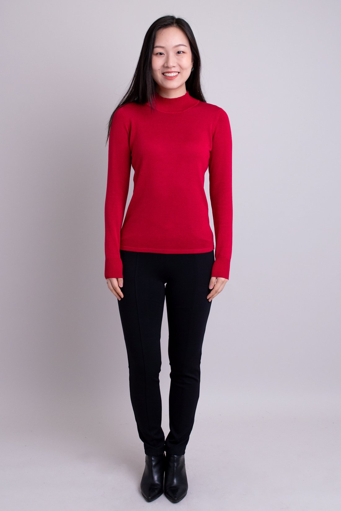 Cameron Sweater Women's Fashion Knitwear | Lipstick & Bamboo Cotton Blend Top | Casual Wear, Office Outfit, Date Night Style