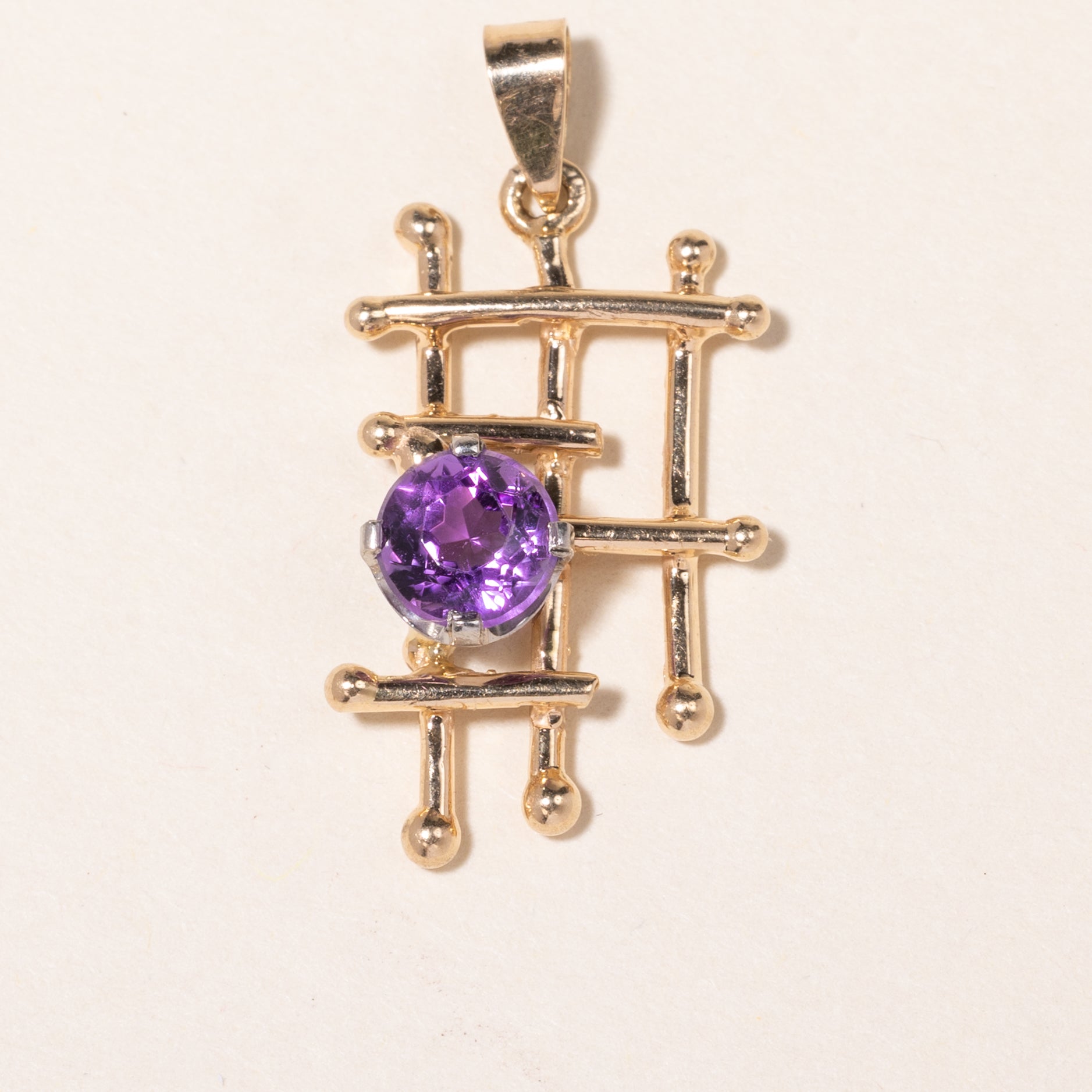 14K Yellow Gold Amethyst Pendant Necklace | 0.76ct Natural Gemstone | Elegant Jewelry Gift for Women | Perfect for Valentine's Day, Anniversary & Special Occasions