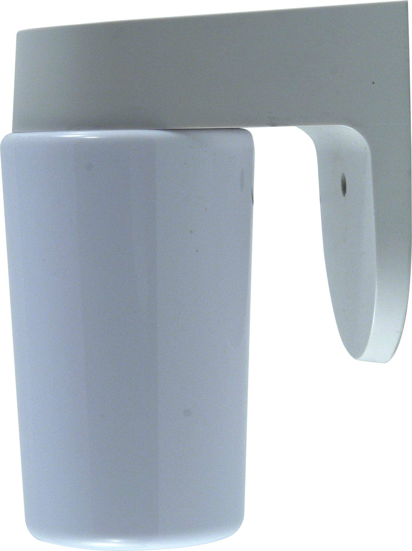 9W LED Flat JAR Wall Light Fixture - 120V White - Energy Saving Indoor/Outdoor Wall Sconce for Bedroom, Hallway, Porch & Patio Lighting