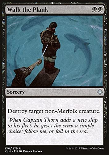 MTG Magic: The Gathering - Walk The Plank (130) Ixalan XLN Card | Collectible Trading Card Game for Deck Building & Strategy | Perfect for MTG Tournaments and Casual Play