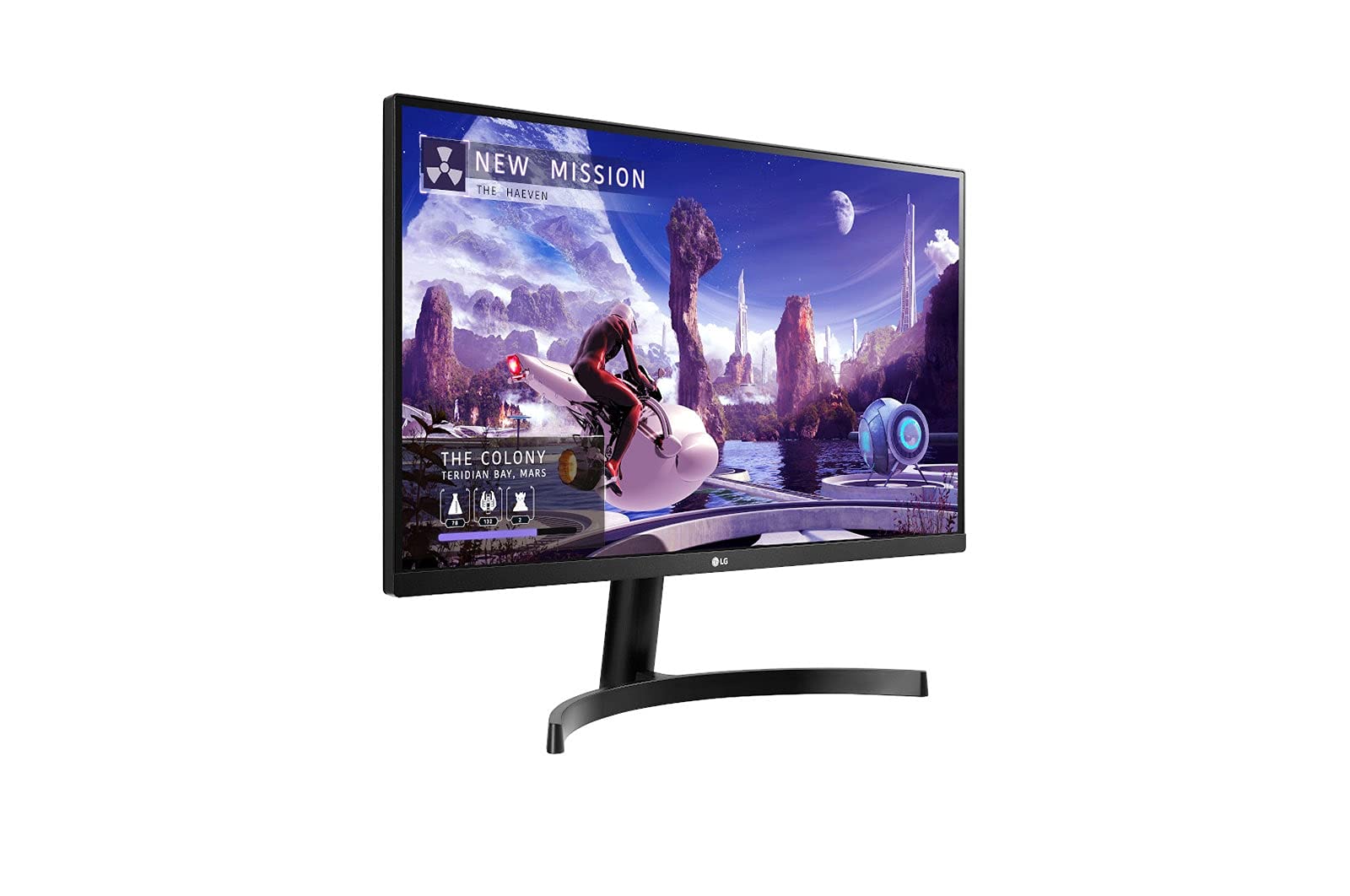 LG 27QN600-B 27-Inch QHD IPS Monitor - 2560x1440 Resolution, AMD FreeSync, 99% sRGB, HDR10, 3-Side Borderless Design - Ideal for Gaming, Graphic Design & Office Work (Black)
