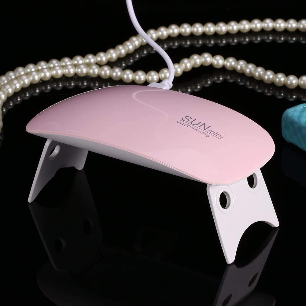 Professional 6W USB LED UV Nail Polish Dryer & Curing Lamp - Portable Gel Nail Polish Dryer for All Types of Nail Paints (1PC) | Perfect for Home Manicures, Salon Treatments & DIY Nail Art
