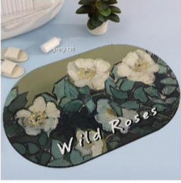 Anti-Slip Bathroom Floor Mat Set - 3 Pack Non-Skid Shower Mats with Suction Cups, Absorbent Quick Dry Rugs for Bath Tub & Tile Floors (Assorted Geometric Patterns) - Perfect for Wet Bathrooms, Spa Showers & Kids' Safety