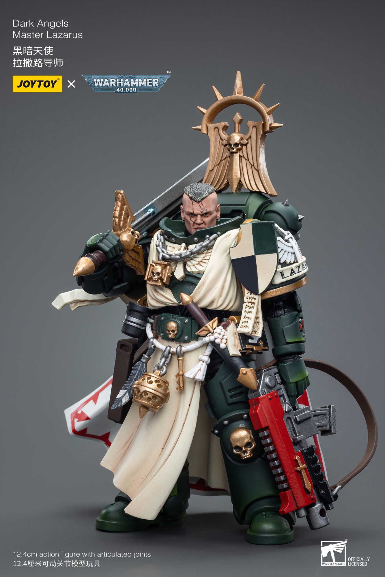 1/18 JOYTOY Warhammer 40K Action Figures - Ultramarines & Dark Angels Space Marines Collectible Model for Display, Gaming & Warhammer 40K Battle Scenes