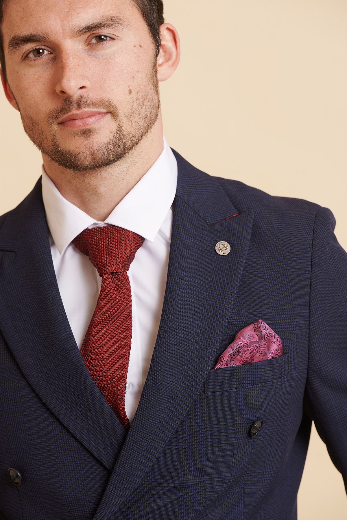 Official West Ham United Navy Blue Double Breasted Suit | Premium Football Club Formal Wear for Men | Perfect for Match Days, Weddings & Business Events