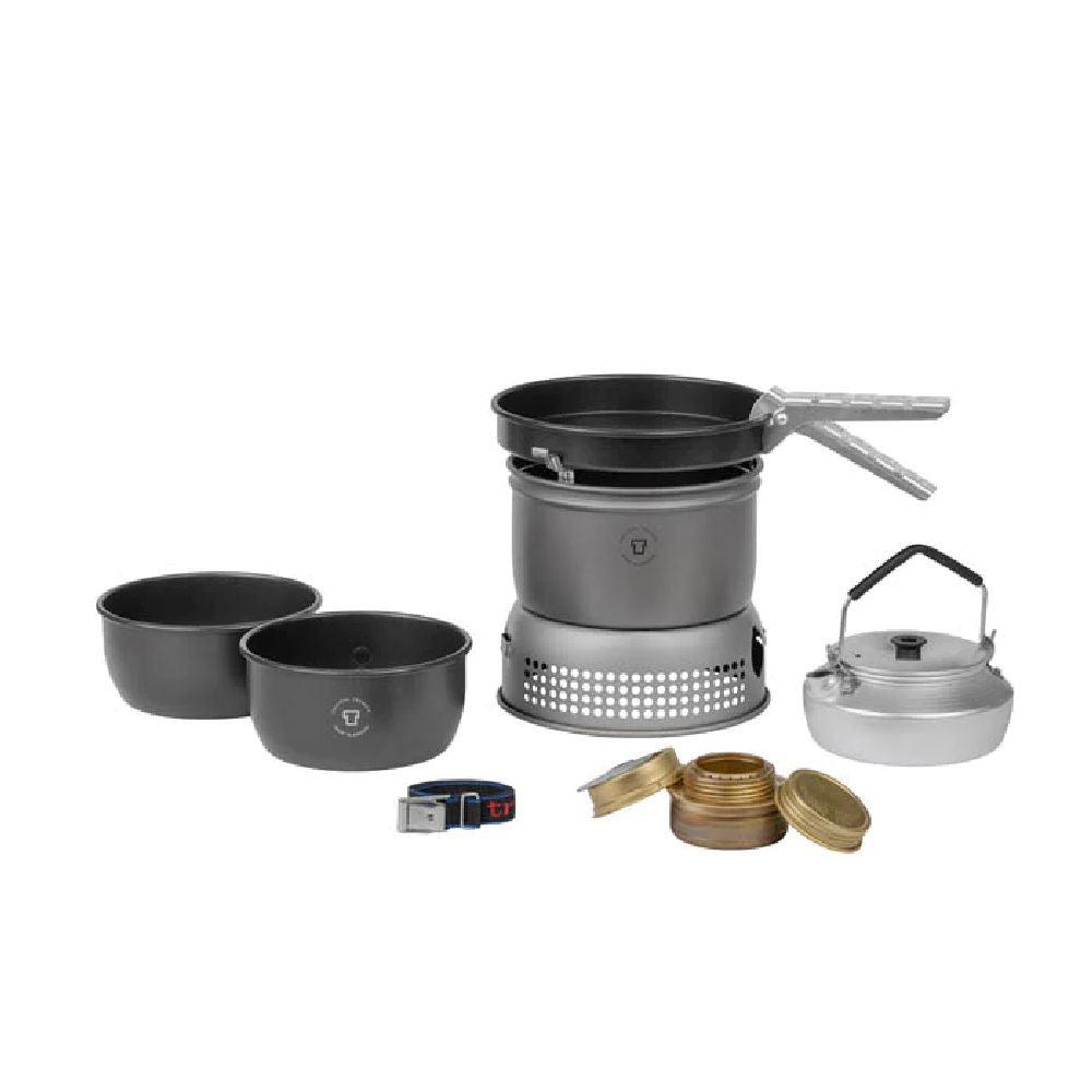 Trangia Stove 27 HA Cookset - Lightweight Camping Cookware Set with Non-Stick Pots & Pans for Backpacking, Hiking, and Outdoor Adventures