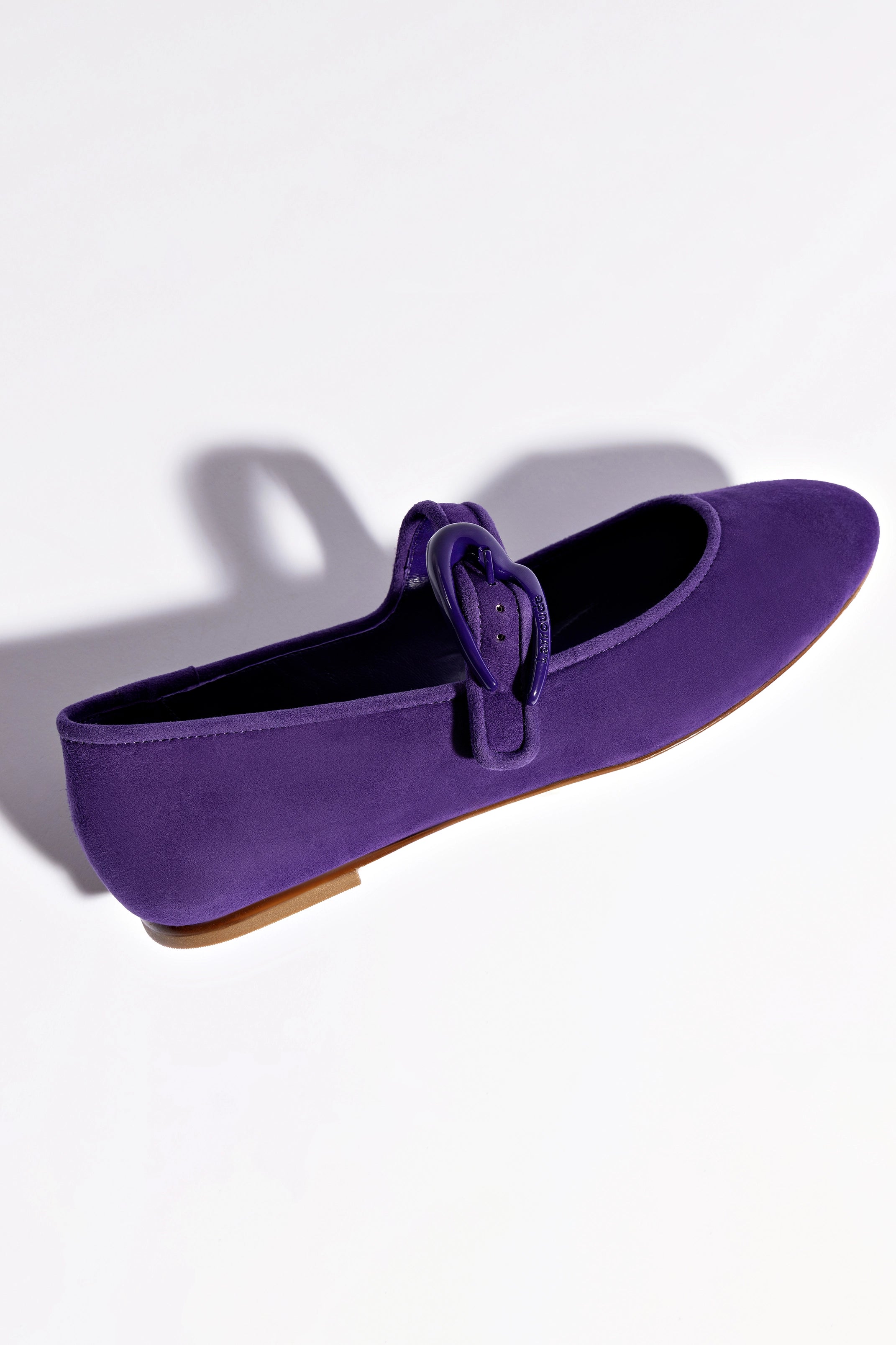 Verona Ballet Flats for Women - Comfortable Suede Shoes in Eggplant Purple | Perfect for Work, Casual Outfits & Everyday Wear
