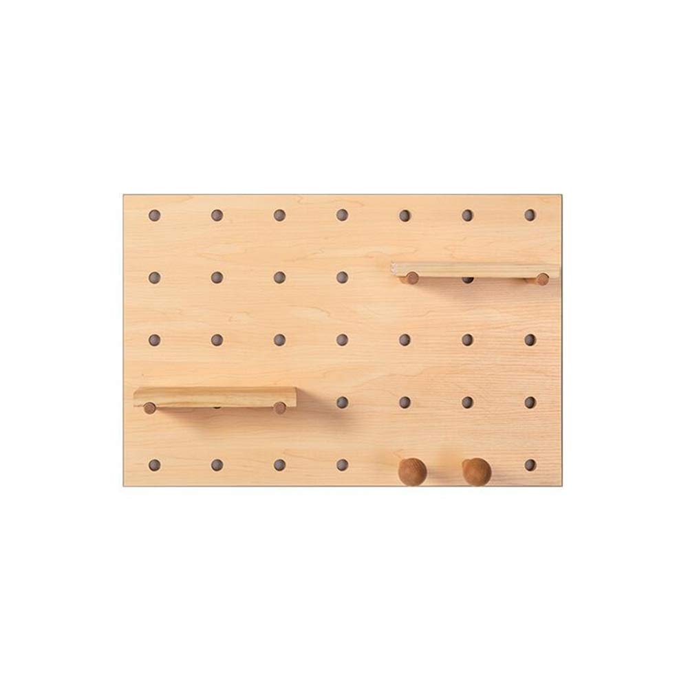 Floating Wall Shelf with Removable Hooks - Cherry Wood Finish, 37.5x56.25cm - Decorative Electric Box Cover & Home Organization Solution for Living Room, Bedroom, or Office Decor