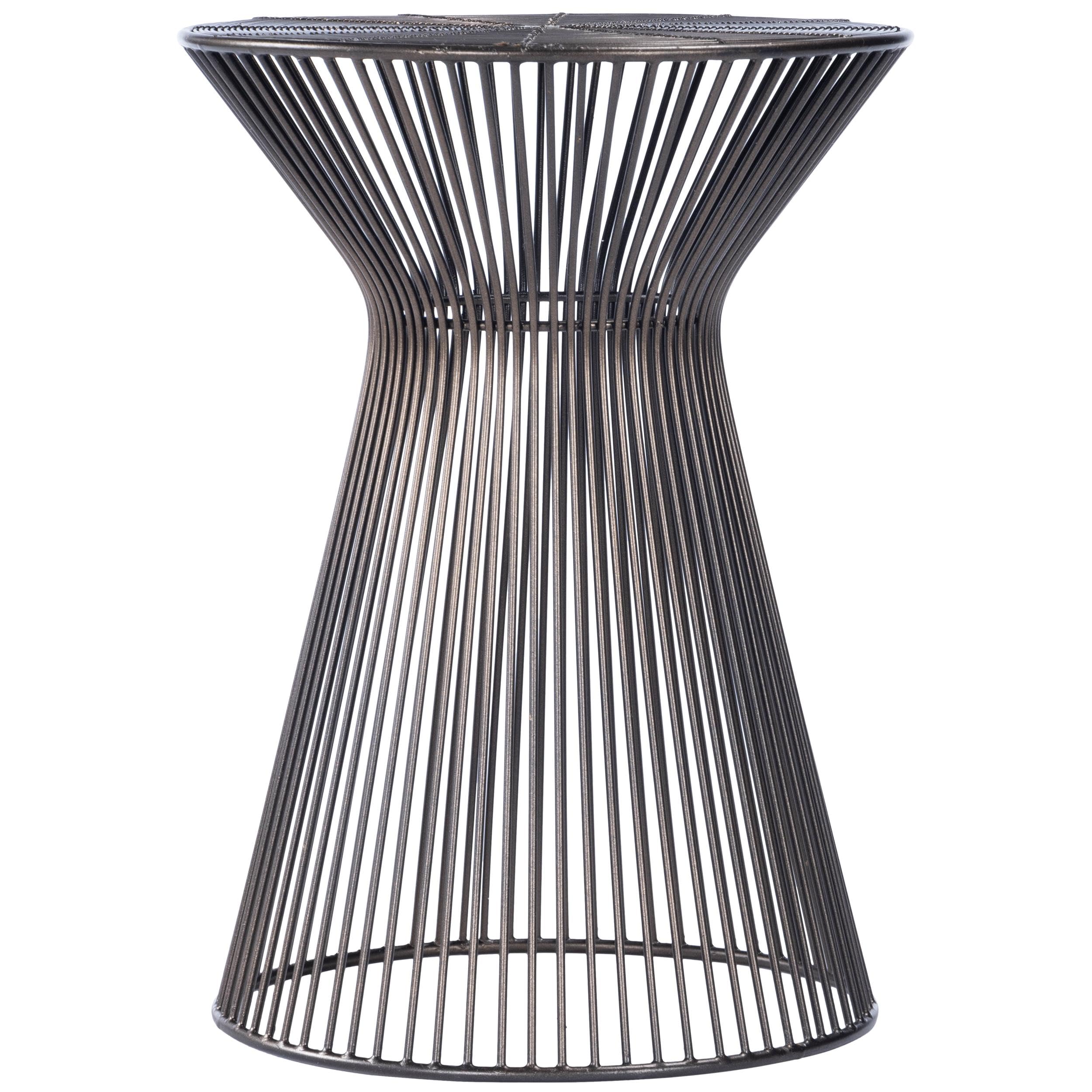 Black Iron Frame Accent Table by Butler Specialty Metalworks - Modern Side Table for Living Room, Bedroom & Office Decor