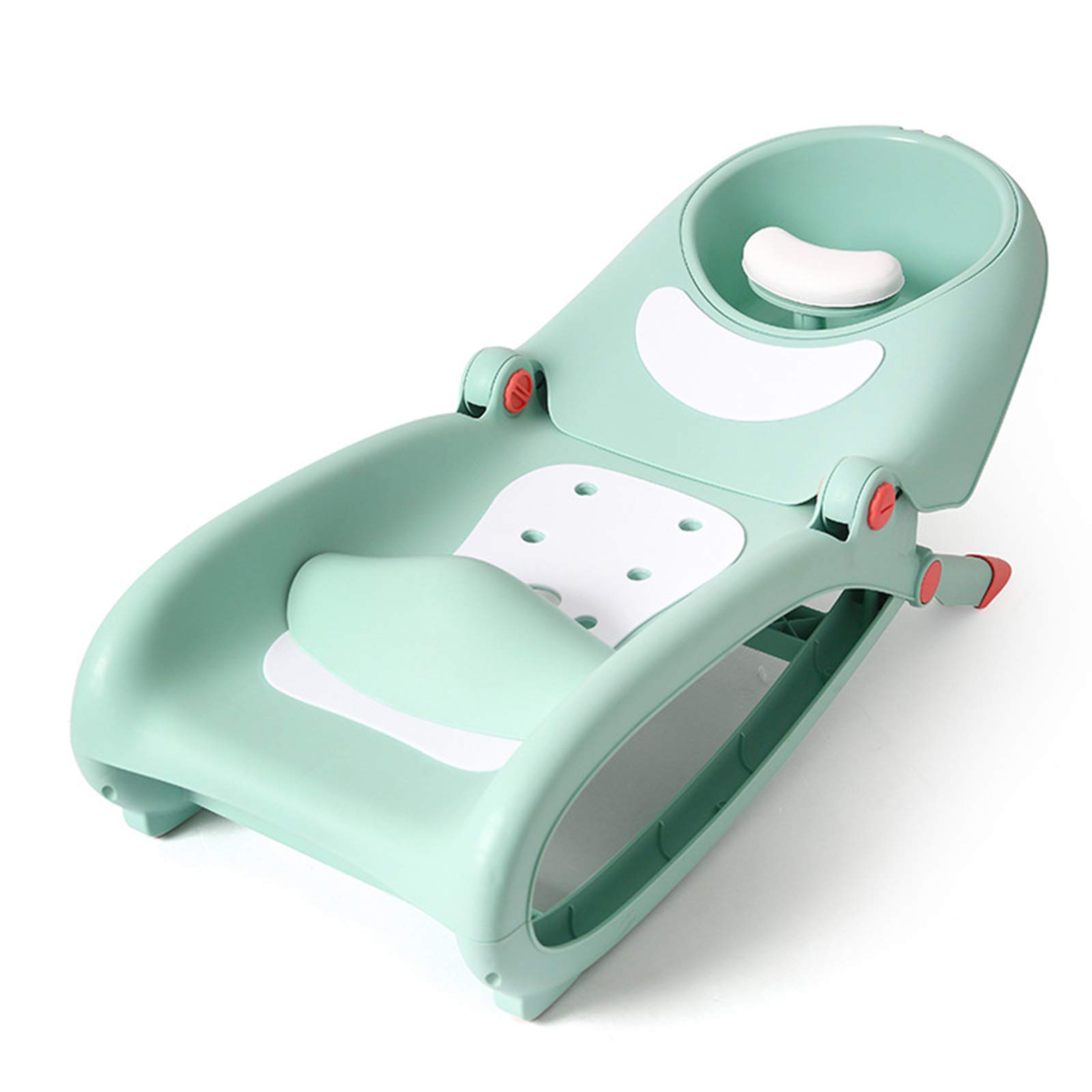 Best Toddler Safety Recliner Chair - Foldable Shampoo Chair for Kids Ages 2-8 - Stable Baby Hair Washing Seat with Non-Slip Base - Perfect for Bath Time, Salon Visits & Home Use (Green)