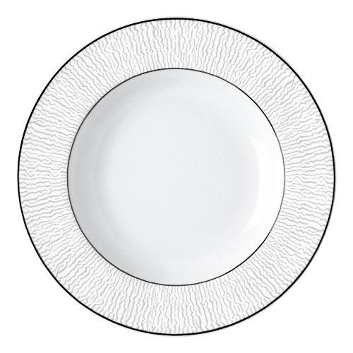 Dune Soup Plate - Elegant Ceramic Soup Bowl Set of 4, Microwave & Dishwasher Safe - Perfect for Restaurant, Home Dining, and Gift Giving