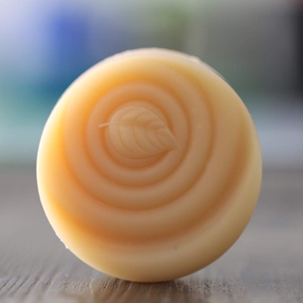 Premium Round Leaf Silicone Soap Molds for DIY Handmade Soap, Resin Crafts & Art Projects - Perfect for Home Spa, Wedding Favors, and Holiday Gifts (Set of 6)