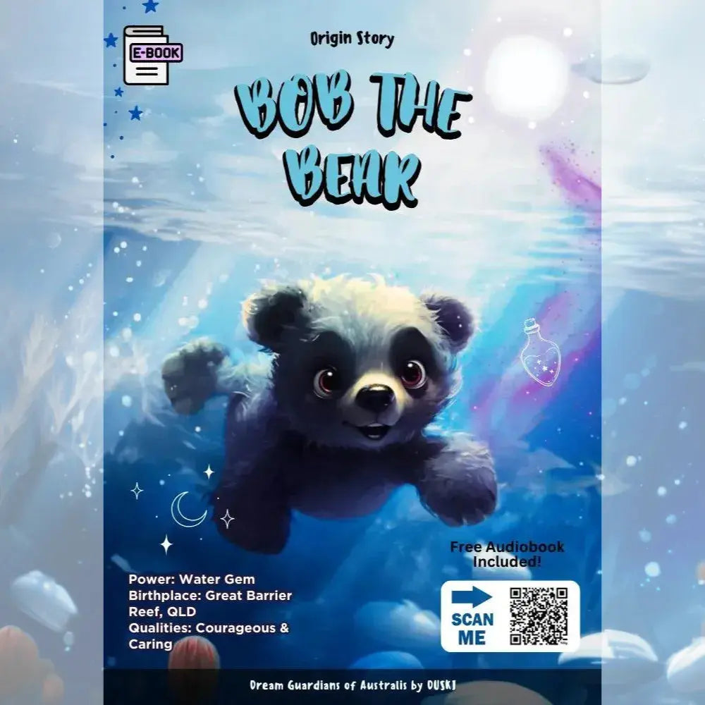Duski Dream Guardian: Plush Teddy Bear for Kids - Perfect for Bedtime Comfort, Nursery Decor & Gift Giving