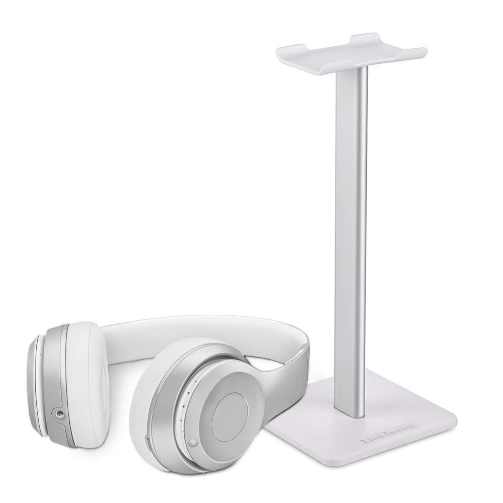 Premium Aluminum Headphone Stand with Flexible Headrest - Universal Gaming Headset Holder with Anti-Slip Base - Perfect for Desk Organization & Gaming Setup