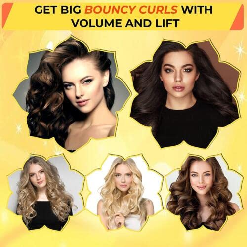 HoitoDeals 18-Piece Large Hair Rollers Set with Clips - 3 Sizes for Voluminous Curls - Perfect for Home Styling, Salon Use, and Special Occasions
