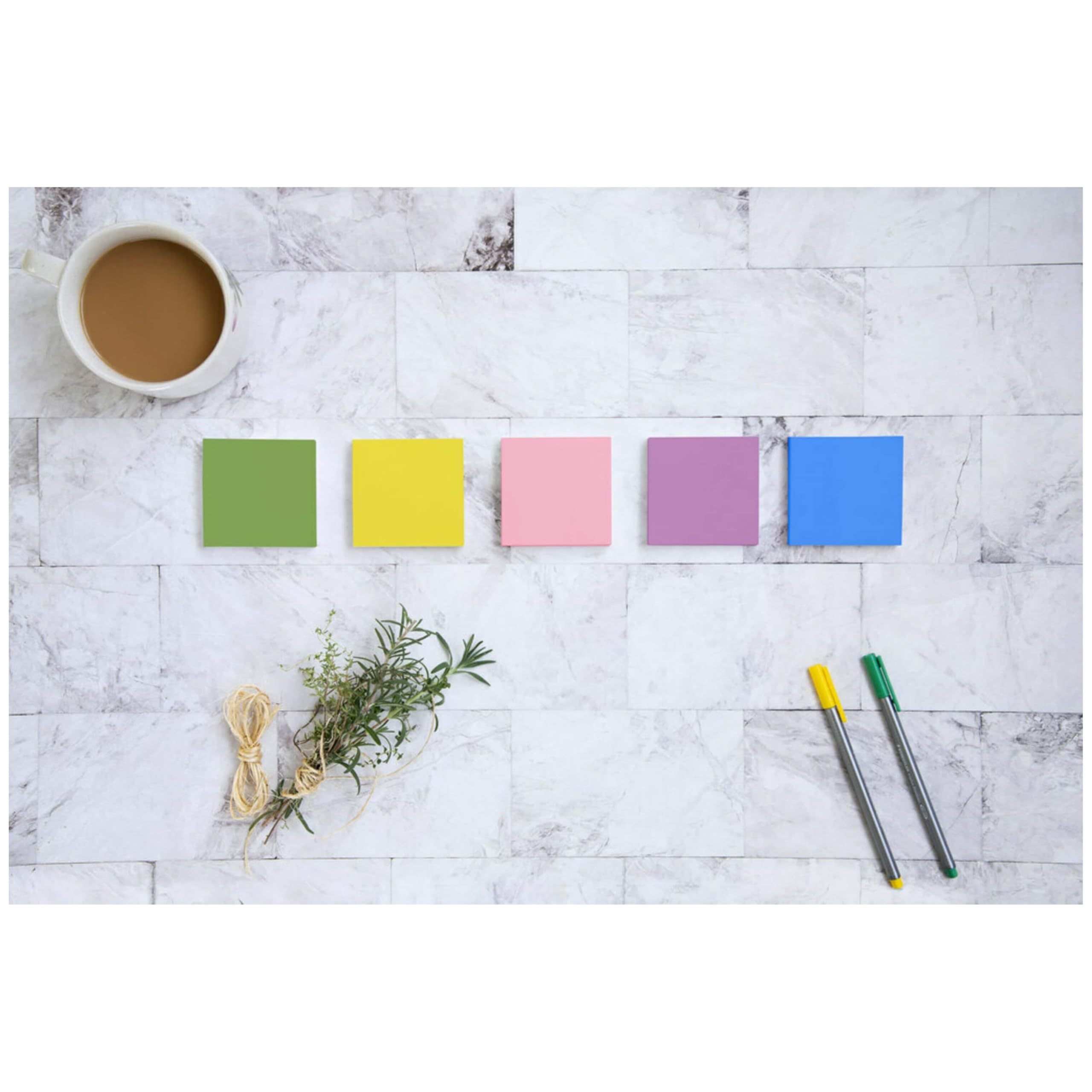 Floral Fantasy Sticky Notes, 3x3 Inch, 18 Pads - Office & School Supplies