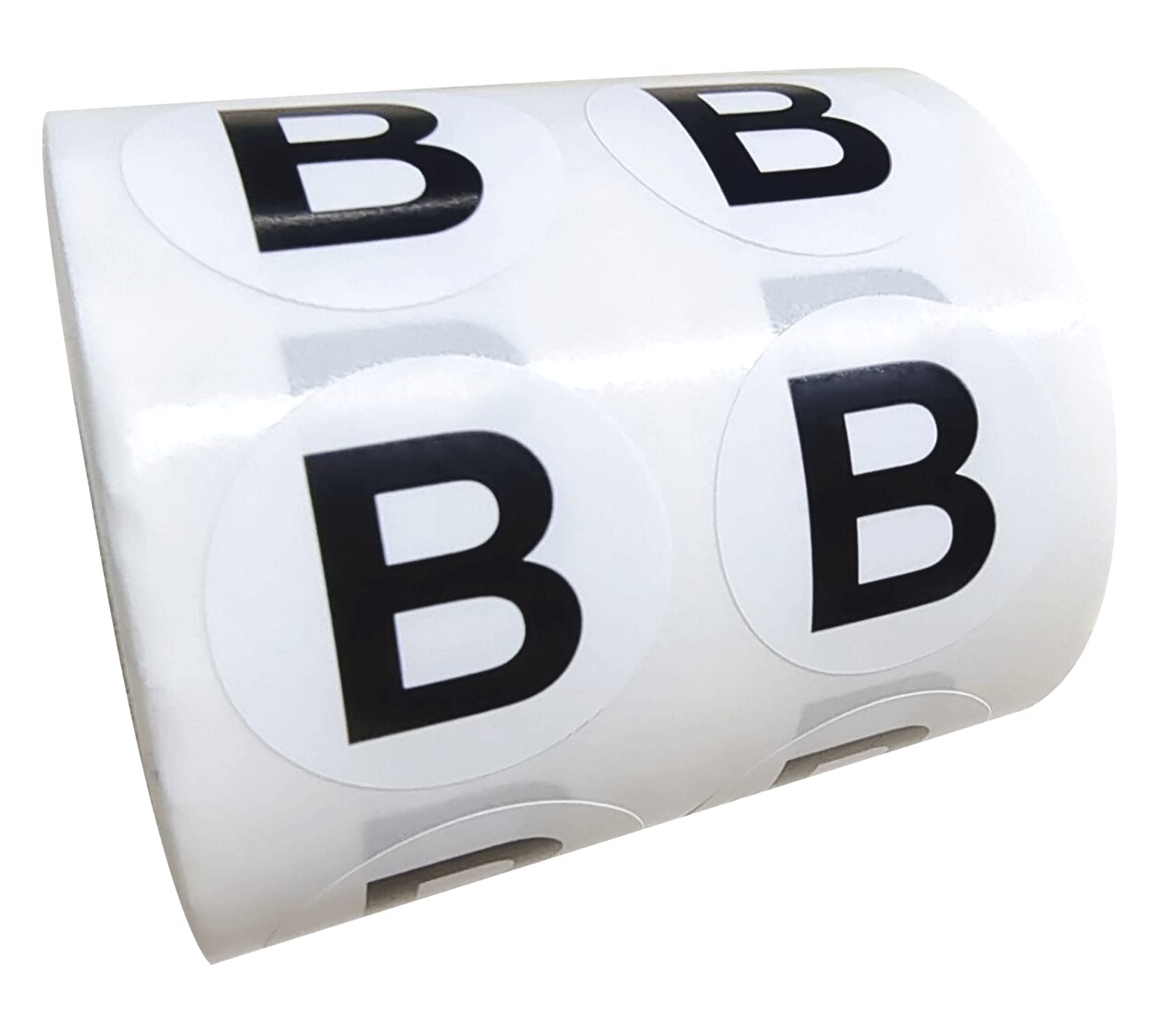 1 Inch Round Letter B Inventory Labels - 500 Adhesive Circle Dot Stickers for Organizing, Storage & Office Supplies | Perfect for File Folders, Storage Bins & Product Tagging