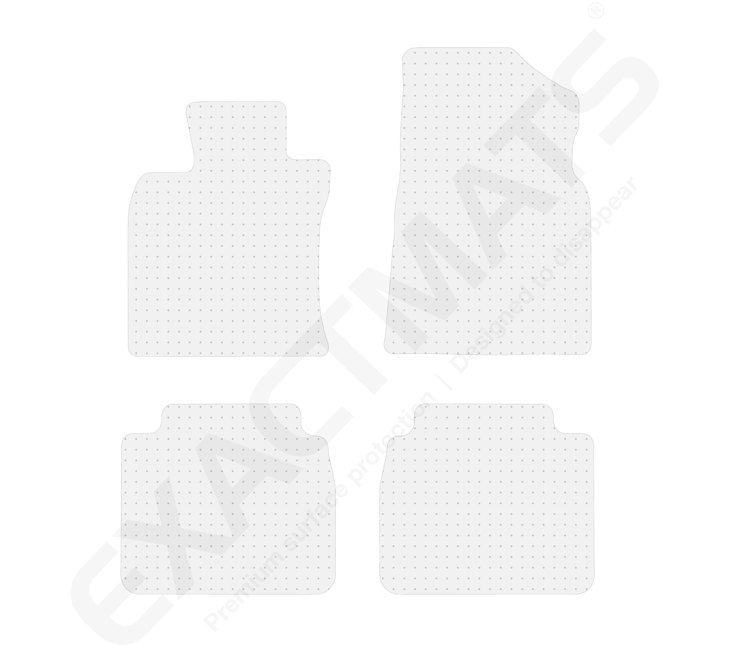 Premium Clear Floor Mats for Toyota Avalon (2019-2023) - 1st & 2nd Row Protection - USA Made Car Floor Liners - Perfect for All-Weather & Daily Commute Protection