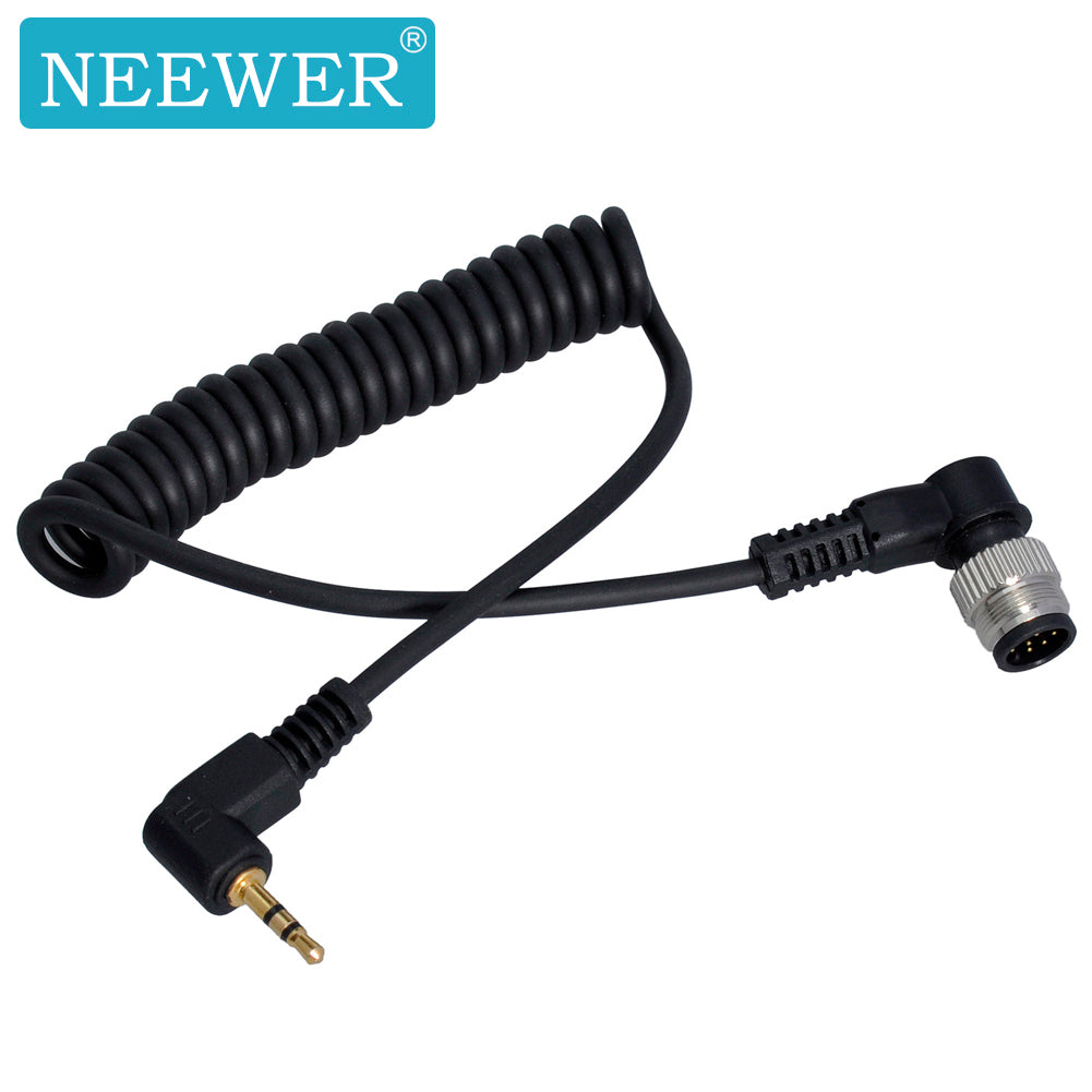 NEEWER 2.5mm N1 Off Camera Remote Shutter Release Cable for Canon Nikon DSLR Cameras - Perfect for Long Exposure Photography and Group Shots