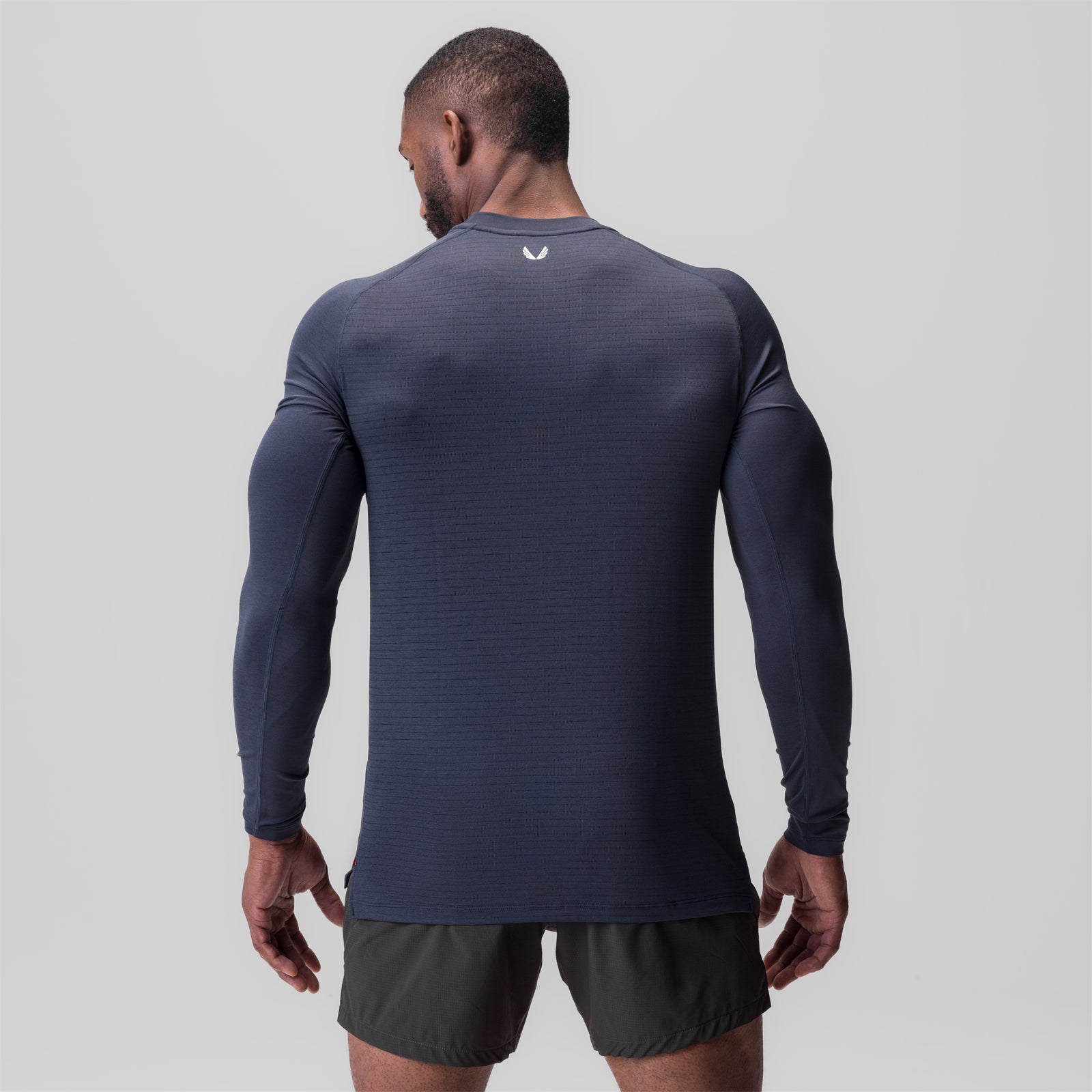 3D Lite® 2.0 Fitted Long Sleeve Shirt for Men - Navy Blue Performance Athletic Wear - Perfect for Running, Workouts & Outdoor Activities