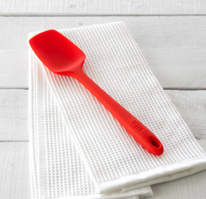 GIR Spoonula Red - Heat-Resistant Silicone Spatula for Baking, Cooking & Mixing - Perfect for Non-Stick Pans, Bowls & Kitchen Utensils