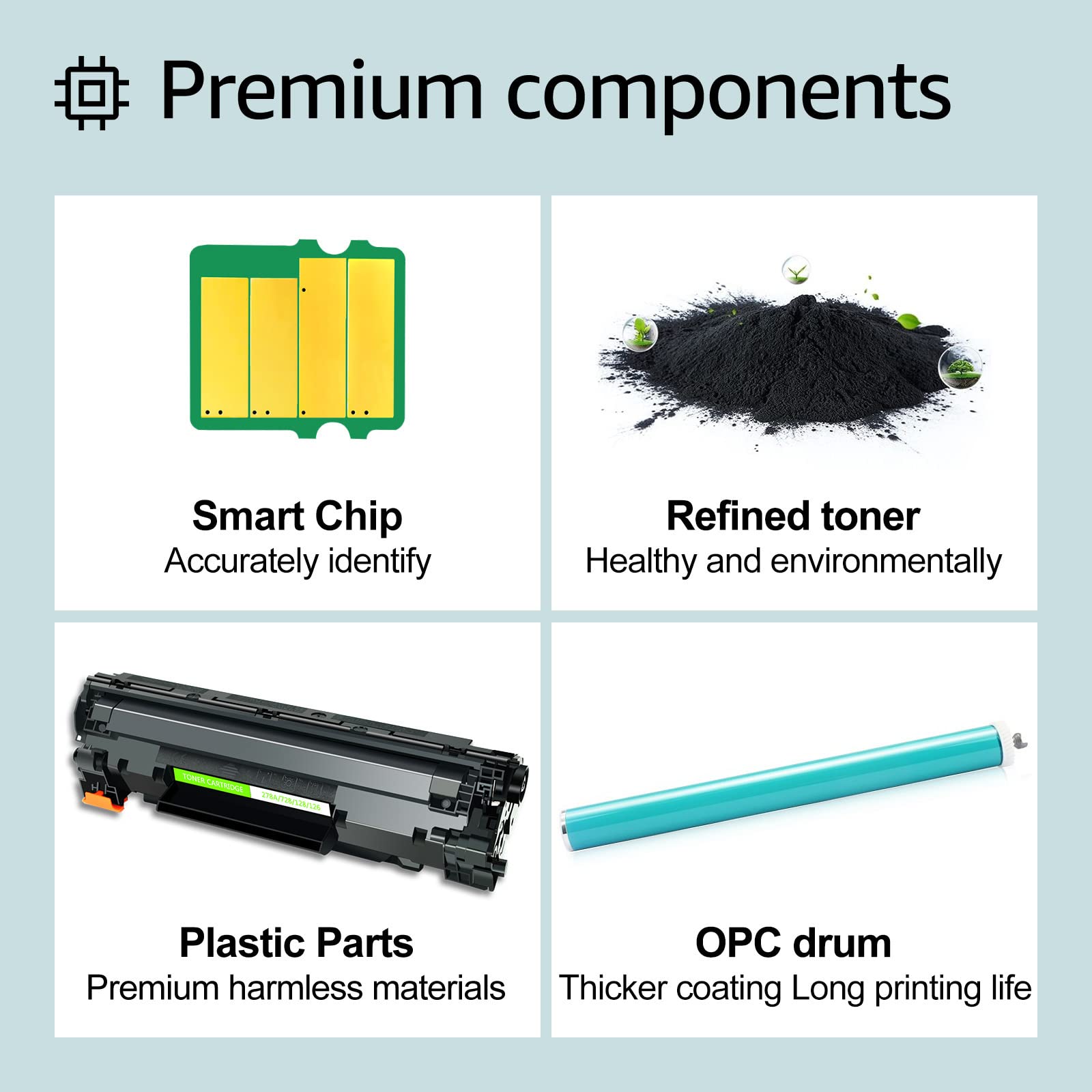 Greencycle 20-Pack Black Toner Cartridge Replacement for Canon 126/CRG-126/CRG126/3483B001 - Compatible with ImageClass LBP6200d & LBP6230dw Wireless Laser Printers - High Yield Printing for Office & Home Use
