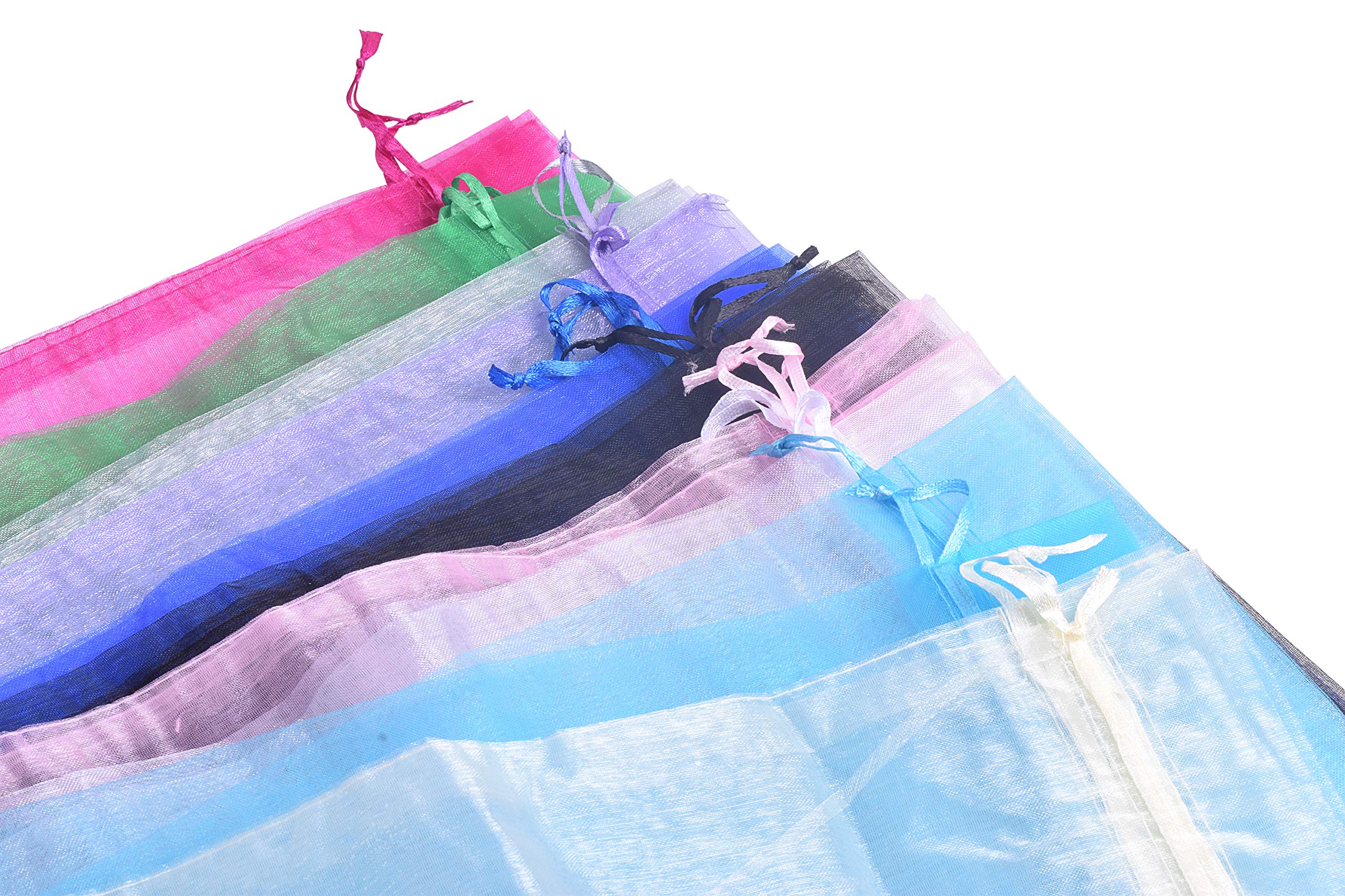 Extra Large Drawstring Organza Gift Bags - 20 Pack 14x20 Inch Mesh Bags for Wedding Favors, Party Decorations, Gift Wrapping, Sachets & Home Storage | Perfect for Bridal Showers, Birthday Presents & Holiday Gifting
