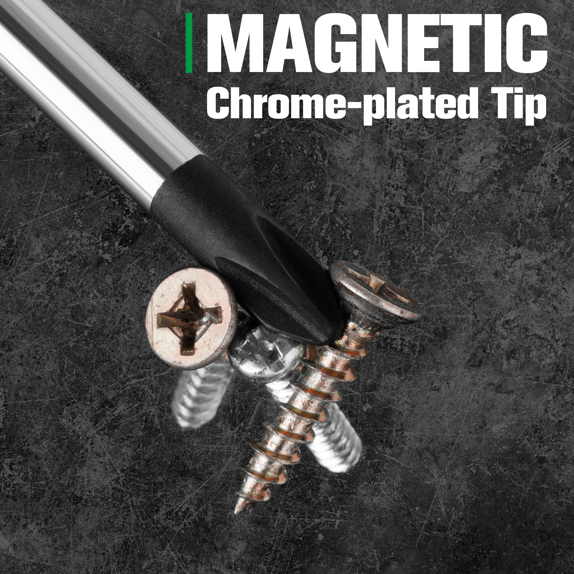 6-Piece Dual Material Magnetic Screwdriver Set - Professional Screwdriver Kit for Home Repair, Electronics, and DIY Projects