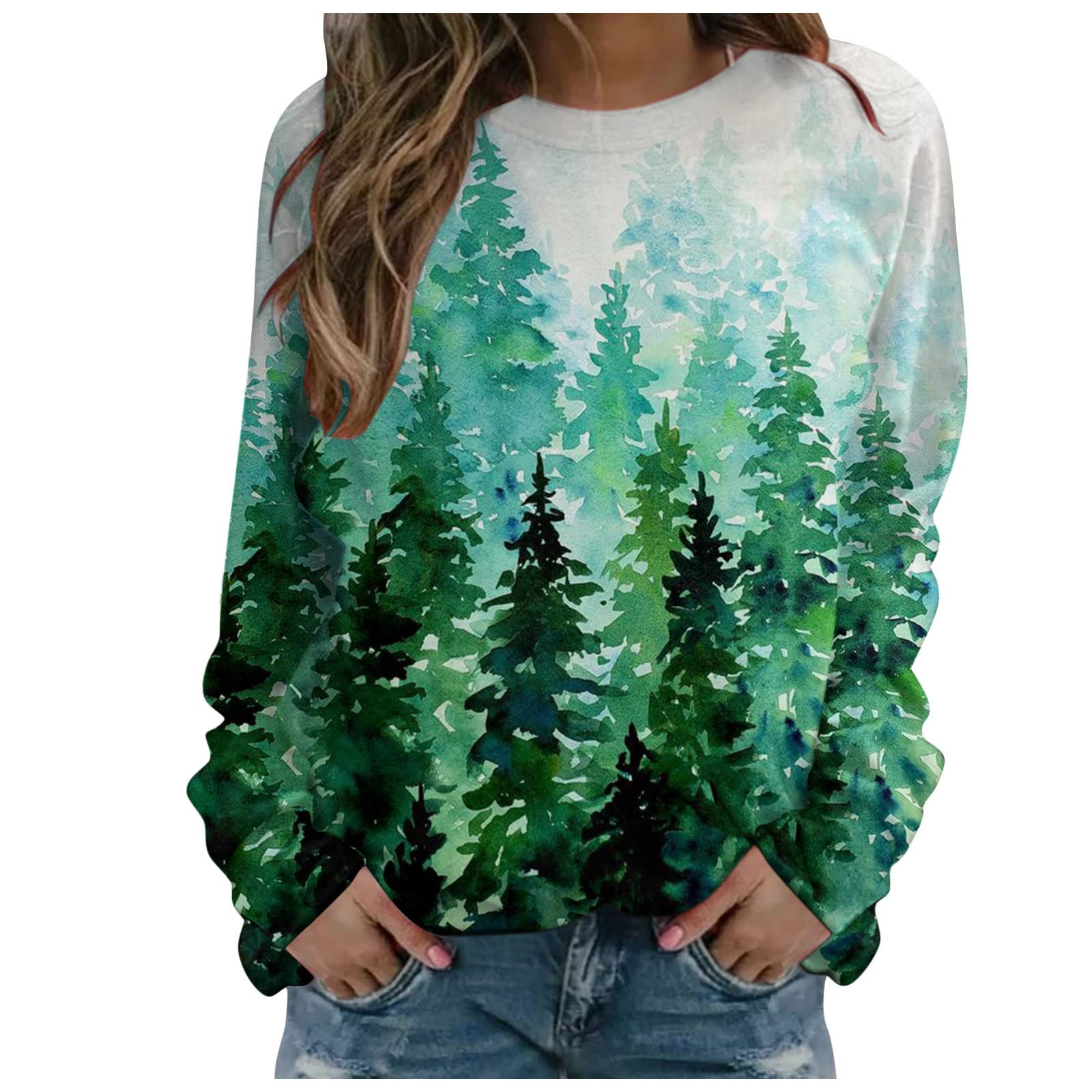 Women's Long Zipper Hoodies - Casual Tie-Dye Printed Loose Jacket for Women | Fashionable Streetwear & Loungewear for Everyday Comfort