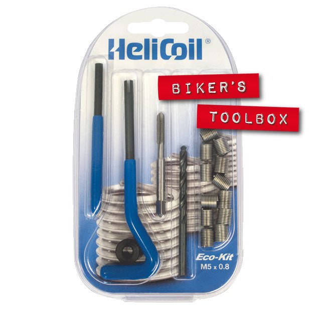 Metric Helicoil® Eco Kit - Professional Thread Repair Kit for Metal & Engine Parts | Fix Stripped Threads in Automotive, Motorcycle & Industrial Equipment