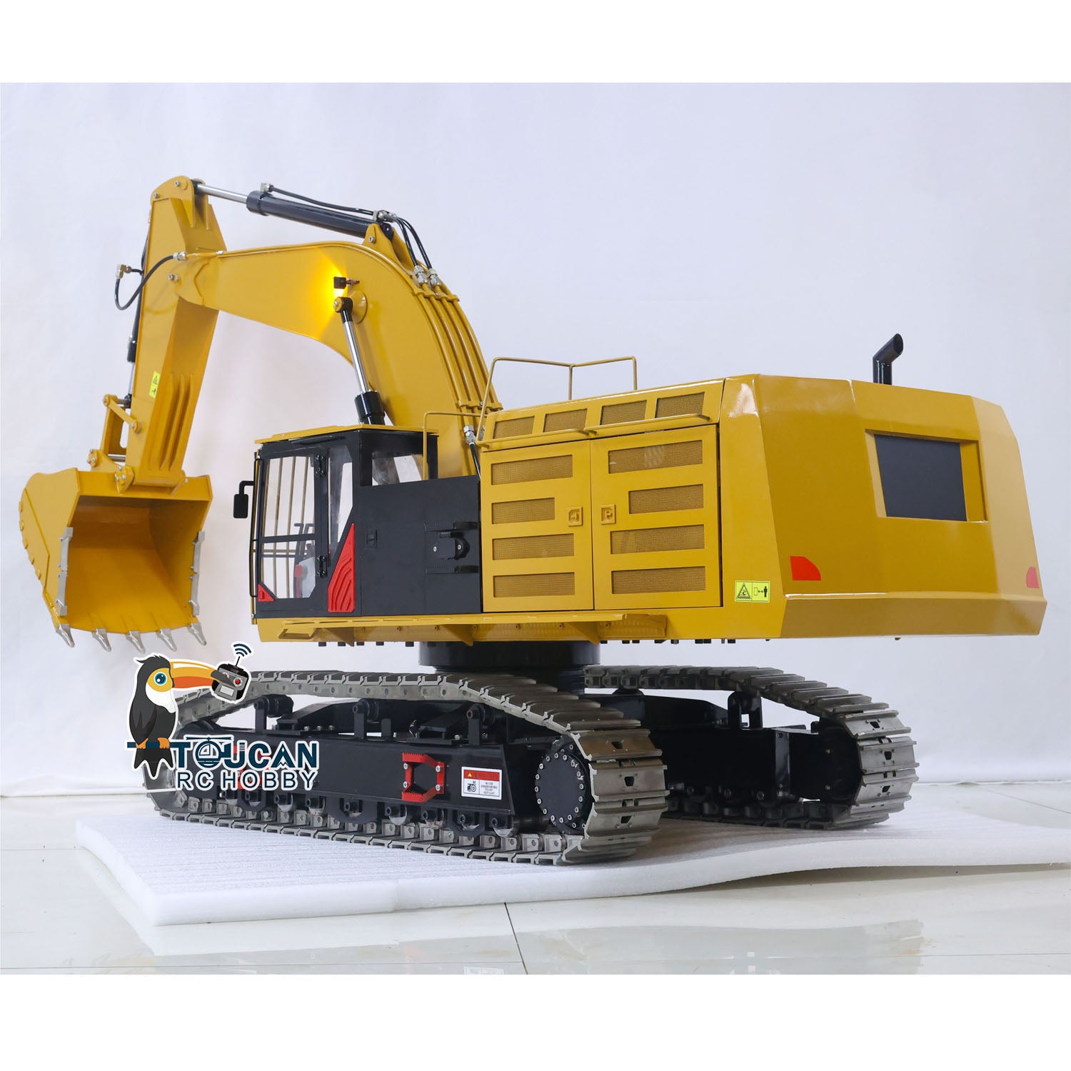 240KG Heavy Duty 1/8 Scale RC Hydraulic Excavator - 390F Metal Construction Vehicle with Remote Control, ESC, Servo & Light/Sound System (Ready-to-Run) - Perfect for Construction Simulation, Outdoor Play & Professional RC Enthusiasts