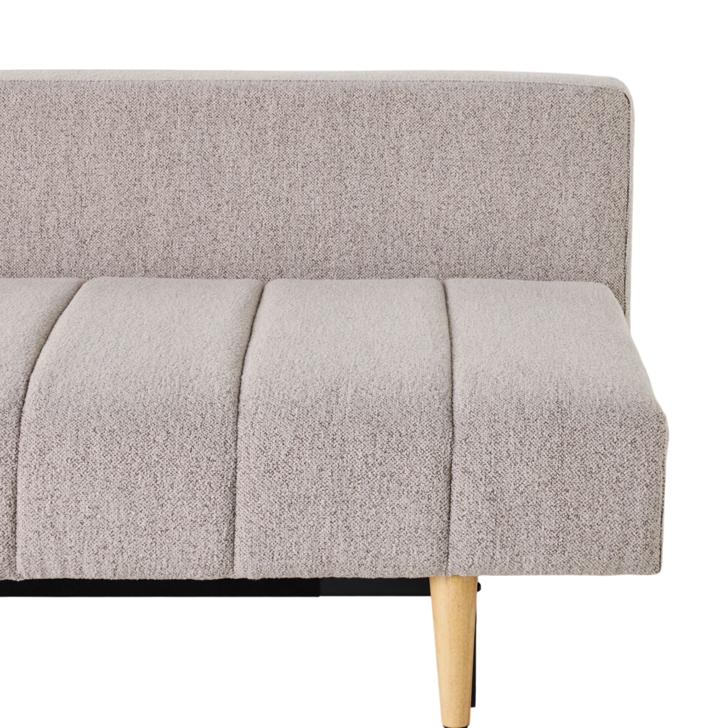 Blain Convertible Sofa Bed - Natural Linen Fabric, Comfortable Sleeper Sofa for Small Spaces - Perfect for Guest Rooms, Apartments & Home Offices