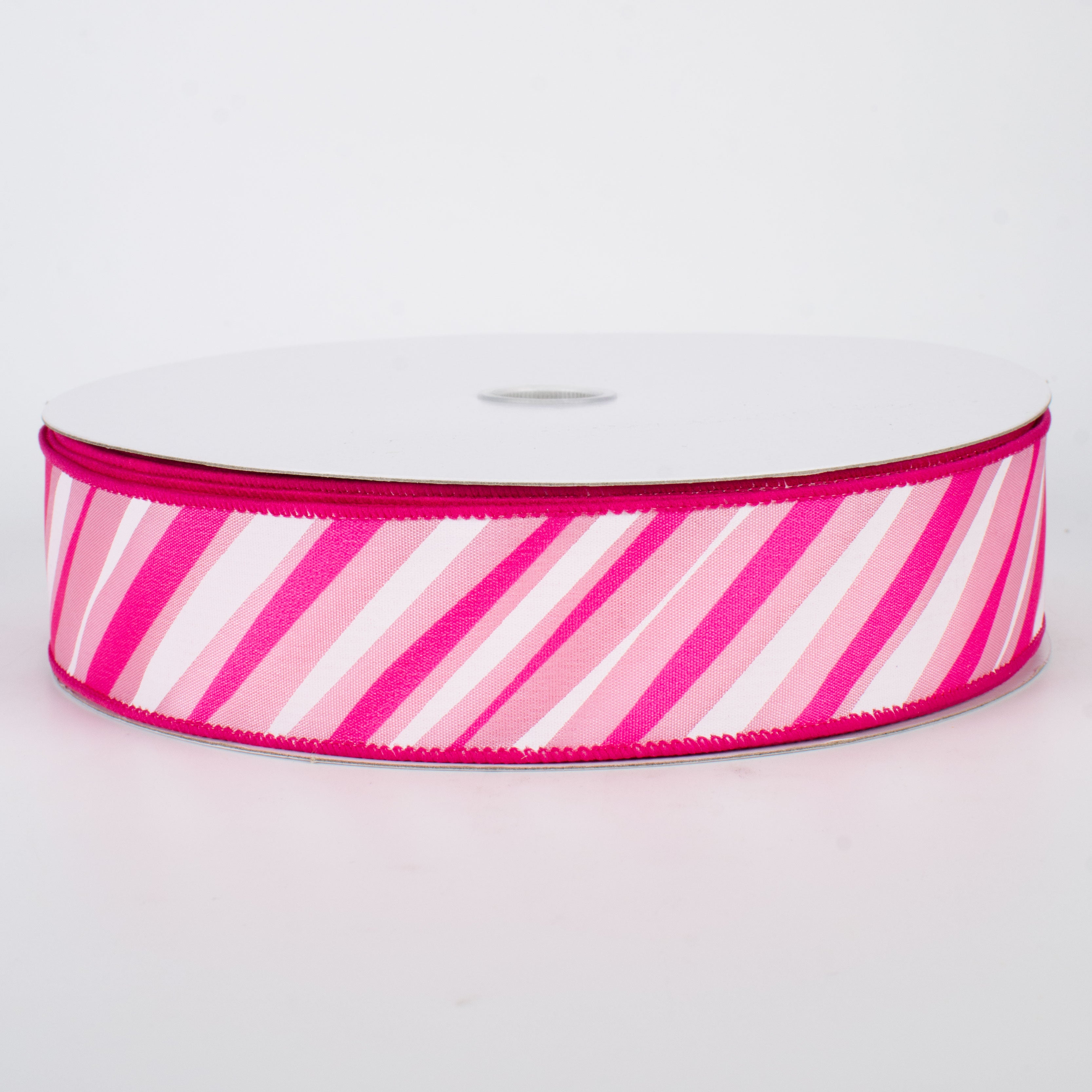 1.5 Inch Brushstroke Stripe Ribbon - Pink Craft Ribbon (50 Yards) for Gift Wrapping, DIY Scrapbooking & Party Decorations