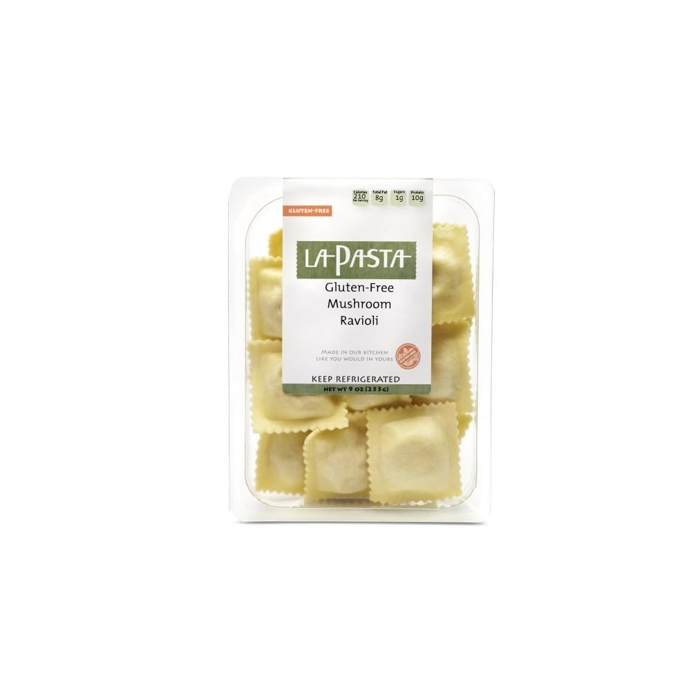 Gluten Free Mushroom Ravioli Pasta - Case of 8 Packs | Authentic Italian Taste | Perfect for Vegan, Celiac & Keto Diets | Ideal for Family Dinners & Italian-Themed Parties