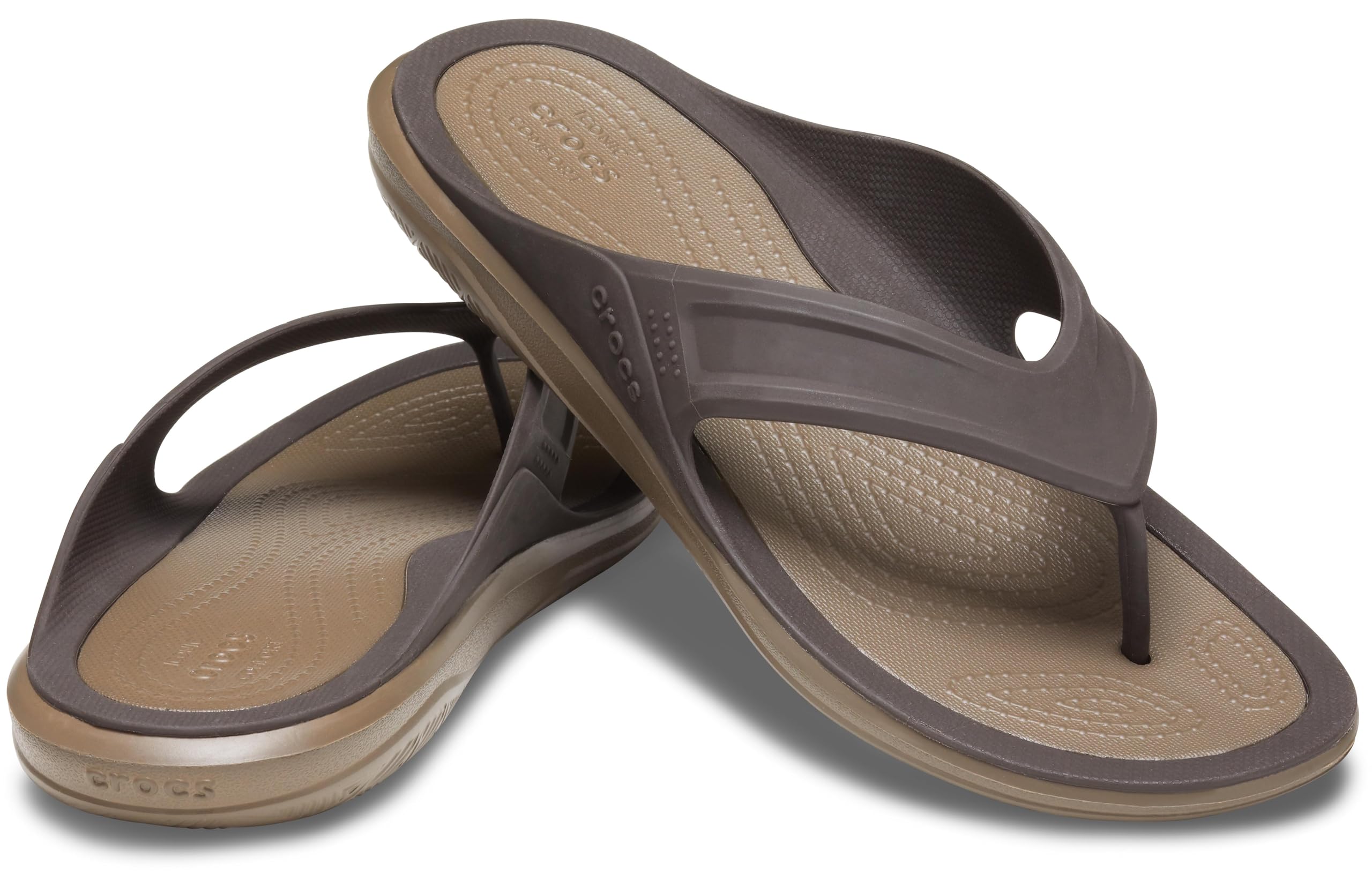 Crocs Men's Swiftwater Wave Flip Flops - Comfortable Water Sandals for Beach, Pool & Outdoor Activities | Lightweight & Quick-Drying Men's Slides