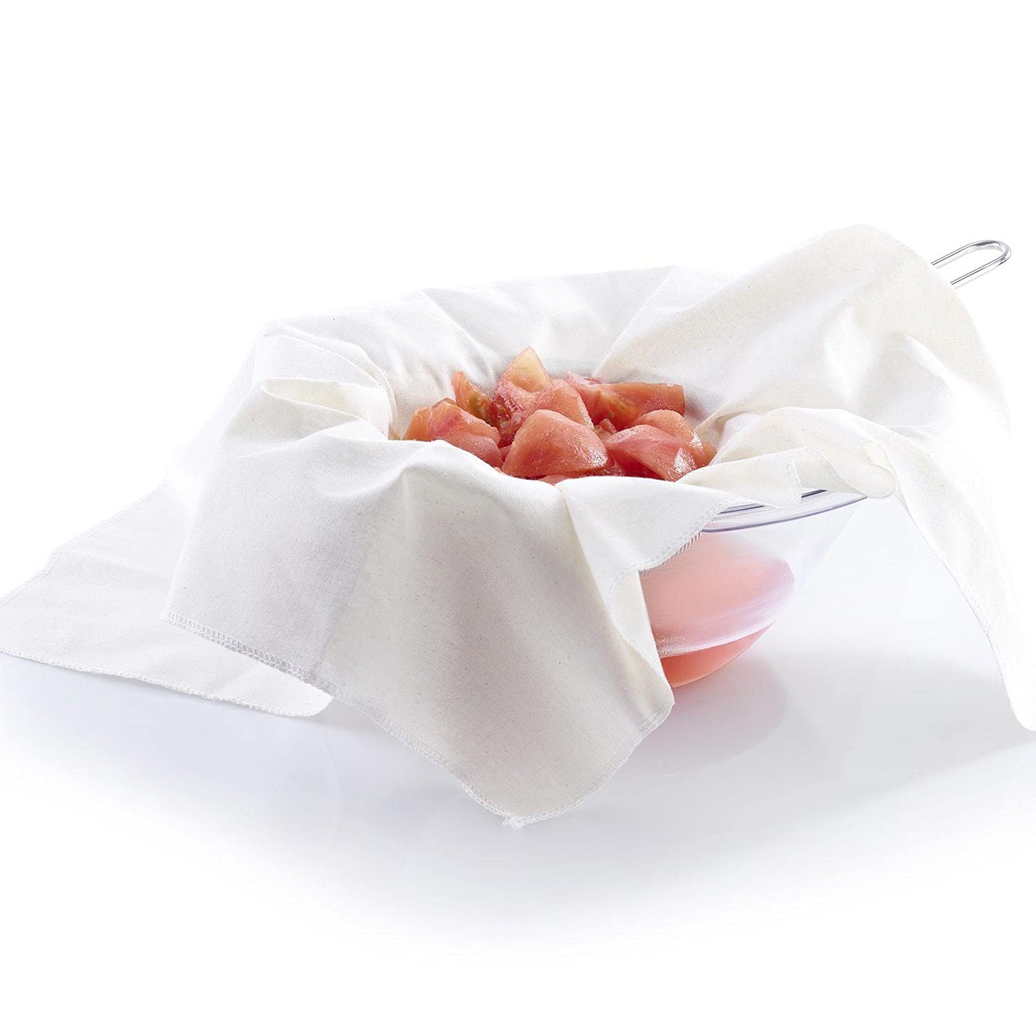 Westmark Premium Noodle & Cheese Cloth Set - 100% Cotton Fine Mesh Strainer for Pasta, Cheese Making, Yogurt Straining - Ideal for Home Kitchen & Culinary Use