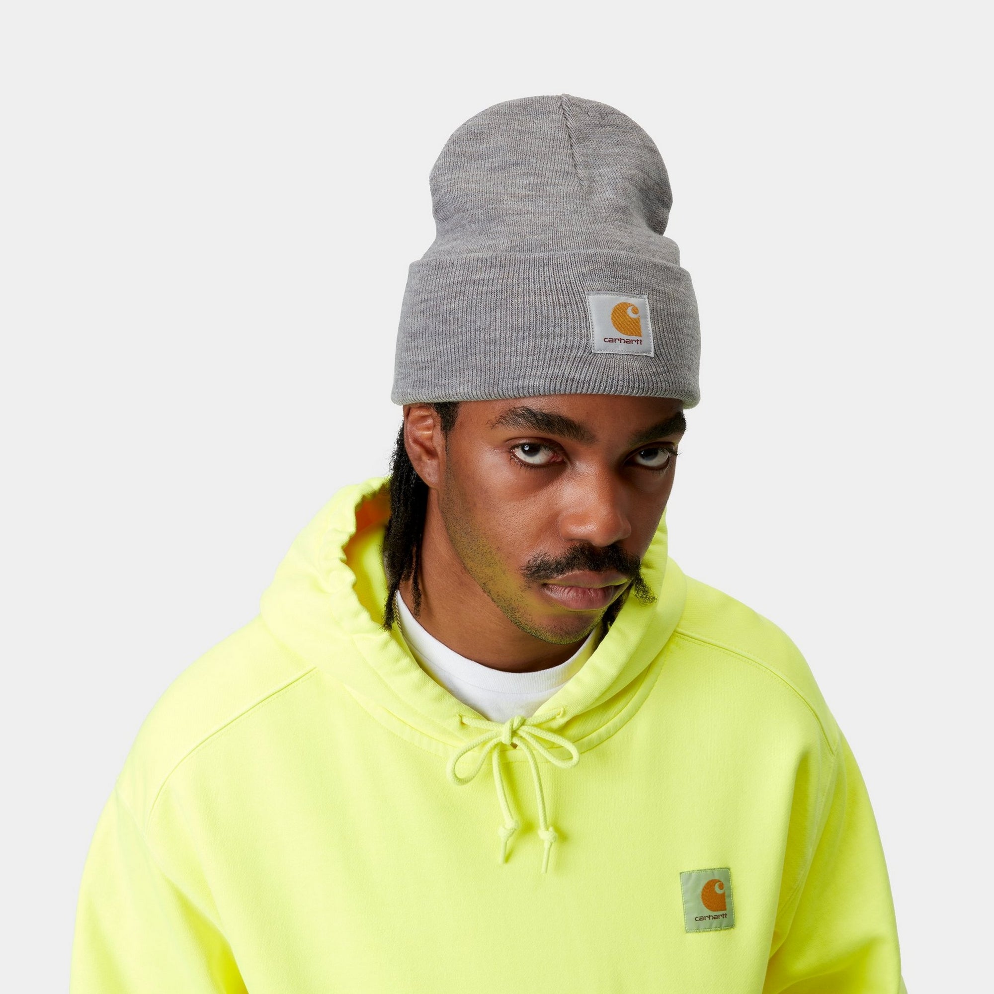Acrylic Watch Hat in Grey Heather - Stylish Winter Beanie for Men & Women - Perfect for Outdoor Activities, Skiing, and Cold Weather Fashion