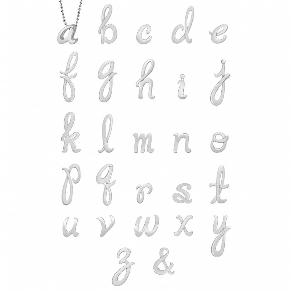 Alex Woo Little Autograph Pendant - Sterling Silver Necklace for Women, Elegant Personalized Jewelry Gift for Her - Perfect for Birthdays, Anniversaries & Special Occasions