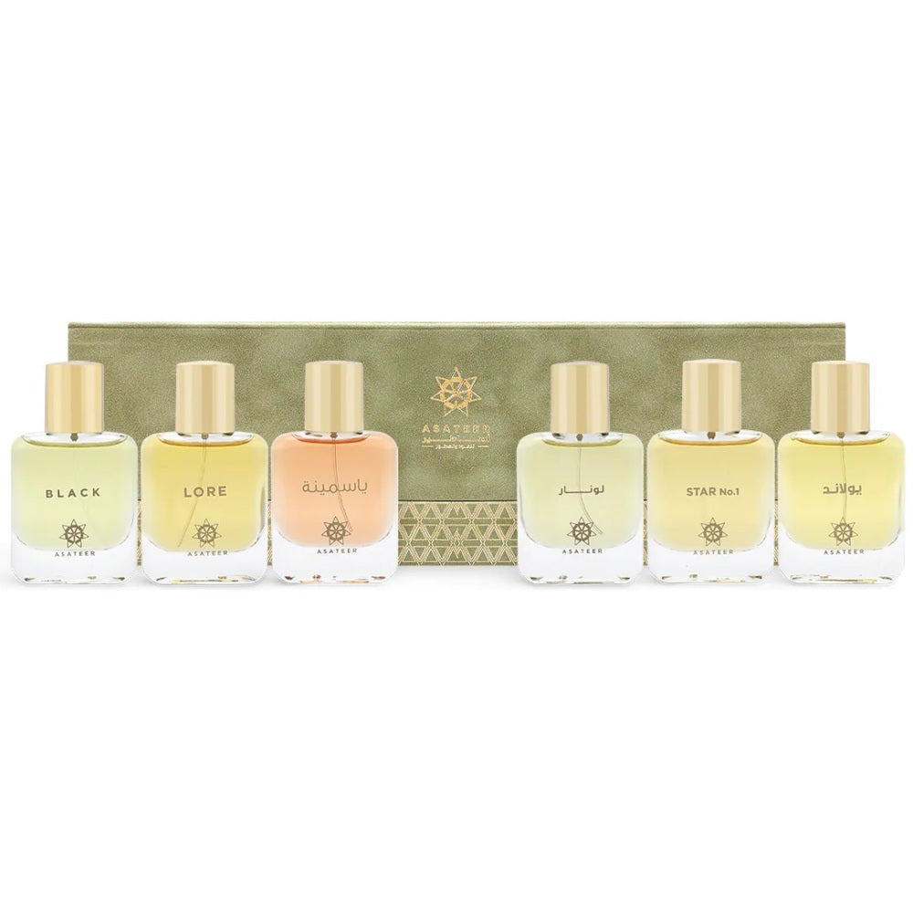 Asateer Collection Perfume Set - 3 Premium EDP Fragrances (6 x 30ml) - Luxury Women's Perfume Gift Set for Daily Wear, Special Occasions & Travel