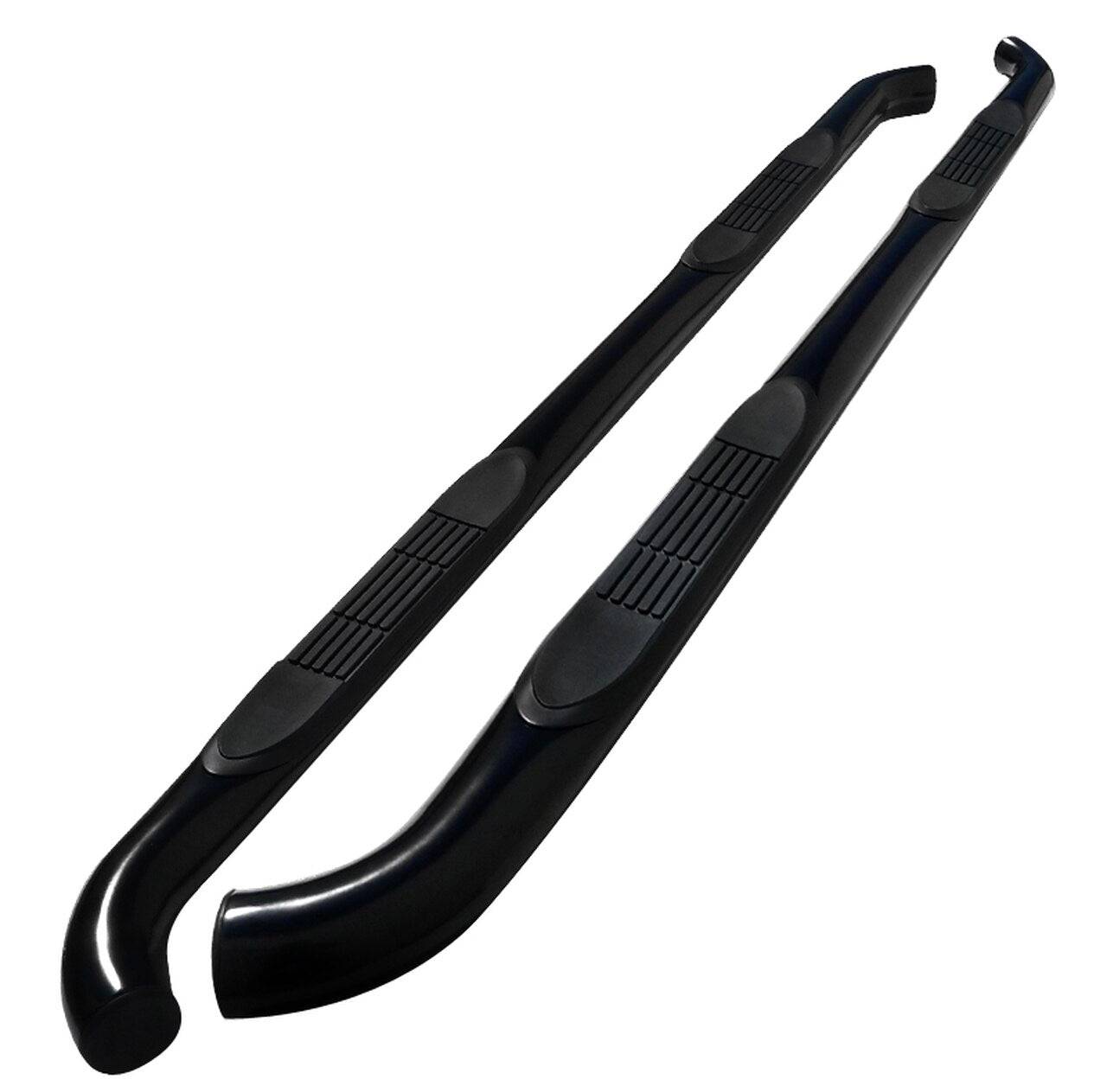 2004-2021 Nissan Titan Crew Cab Black Stainless Steel Side Step Nerf Bars - Durable Truck Running Boards for Easy Entry & Exit - Perfect for Off-Roading, Daily Commute and Truck Accessories Upgrade