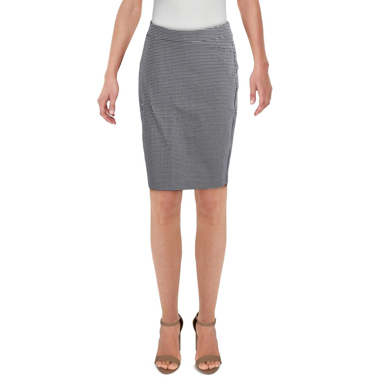 Stylish Women's Printed Pencil Skirt for Office & Work - Professional Slim Fit Stretch Midi Skirt - Perfect for Business Meetings, Office Wear & Formal Occasions