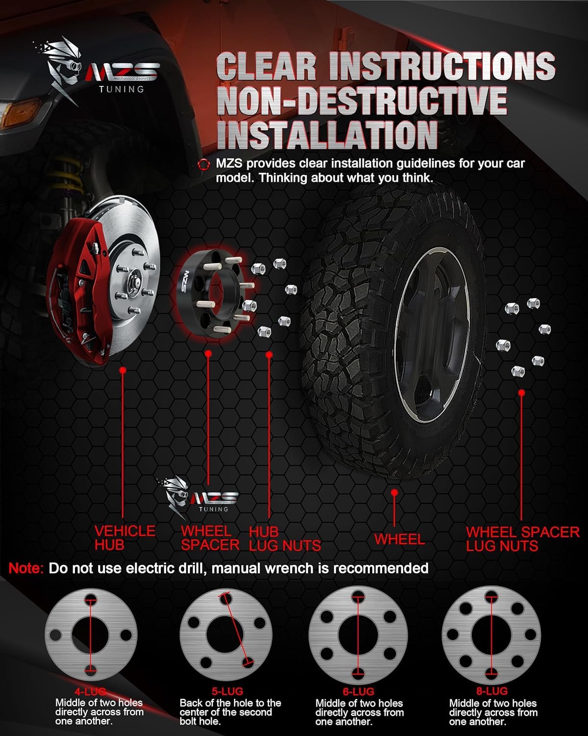 MZS 6X135 Wheel Spacers 1.5