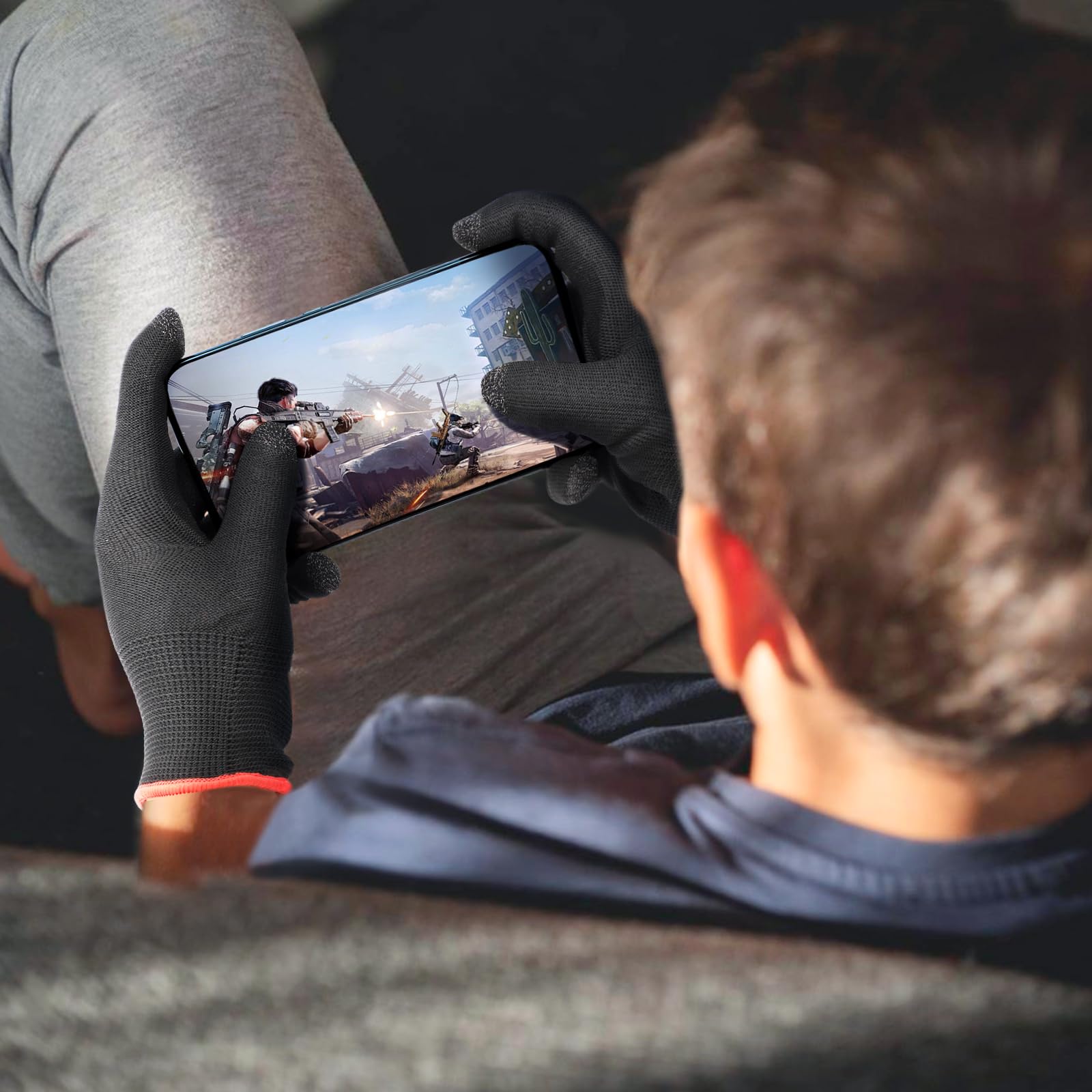 Touch Screen Gloves - Highly Sensitive Seamless Anti-Slip Breathable Gaming Gloves for Sweaty Hands | Perfect for Winter Sports, Smartphone Use & Outdoor Activities