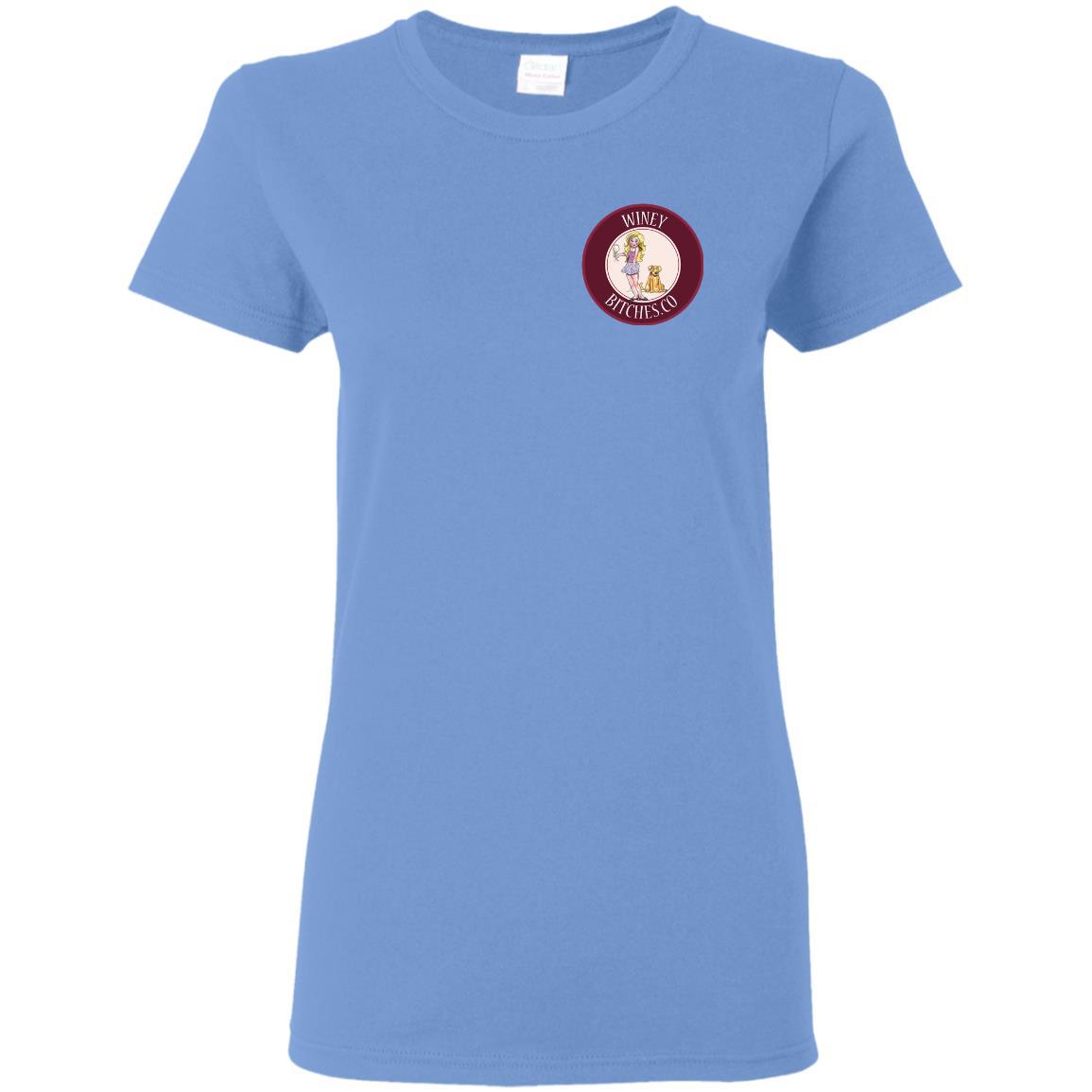 Funny Count Me In Ladies T-Shirt for Wine & Dog Lovers | Hilarious Gift for Women | Perfect for Wine Parties & Pet Lovers
